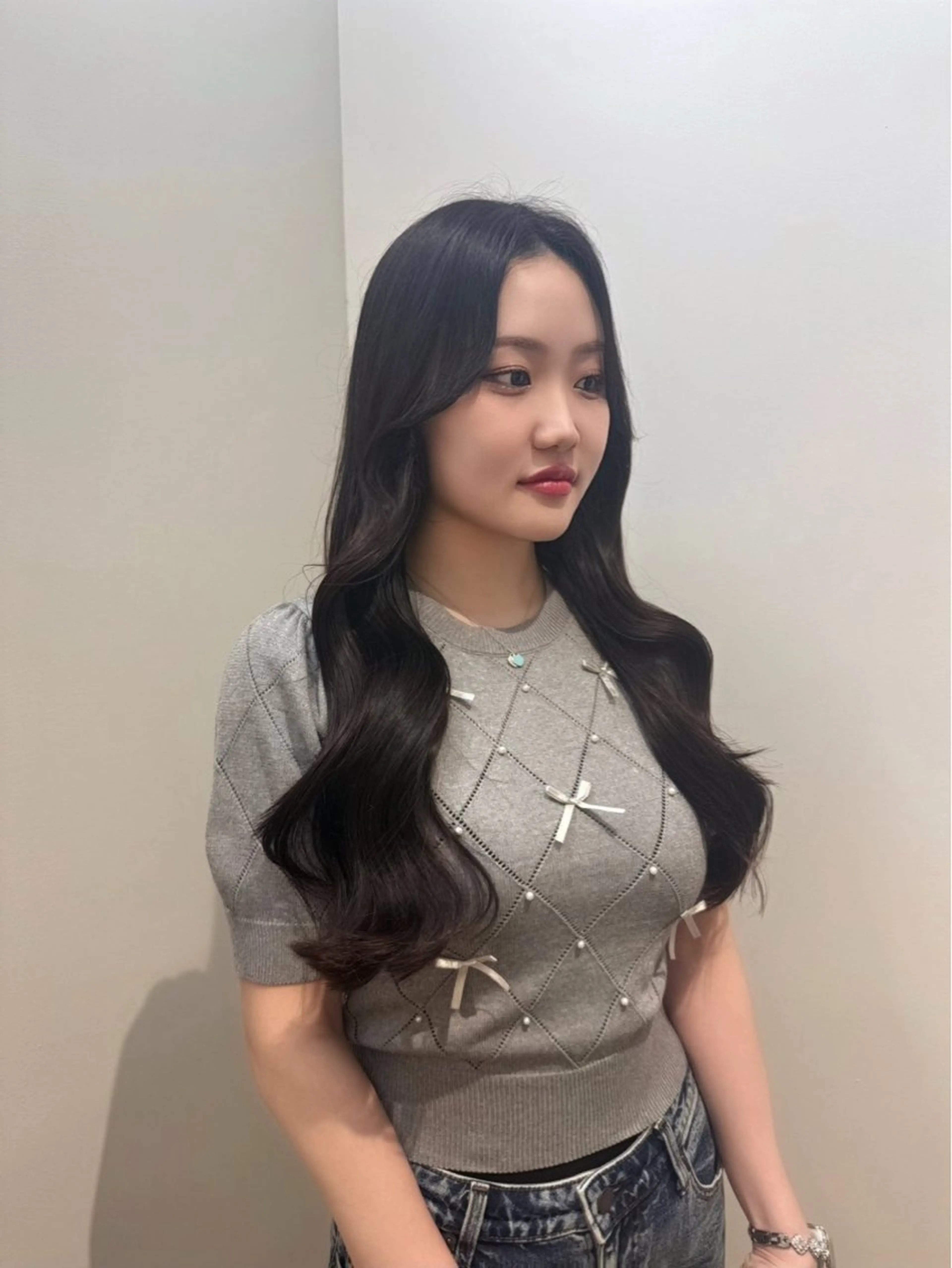 ロング カット ヘアカラー トリートメント stud.所属・髪質改善/韓国ヘア yunaのヘアスタイル