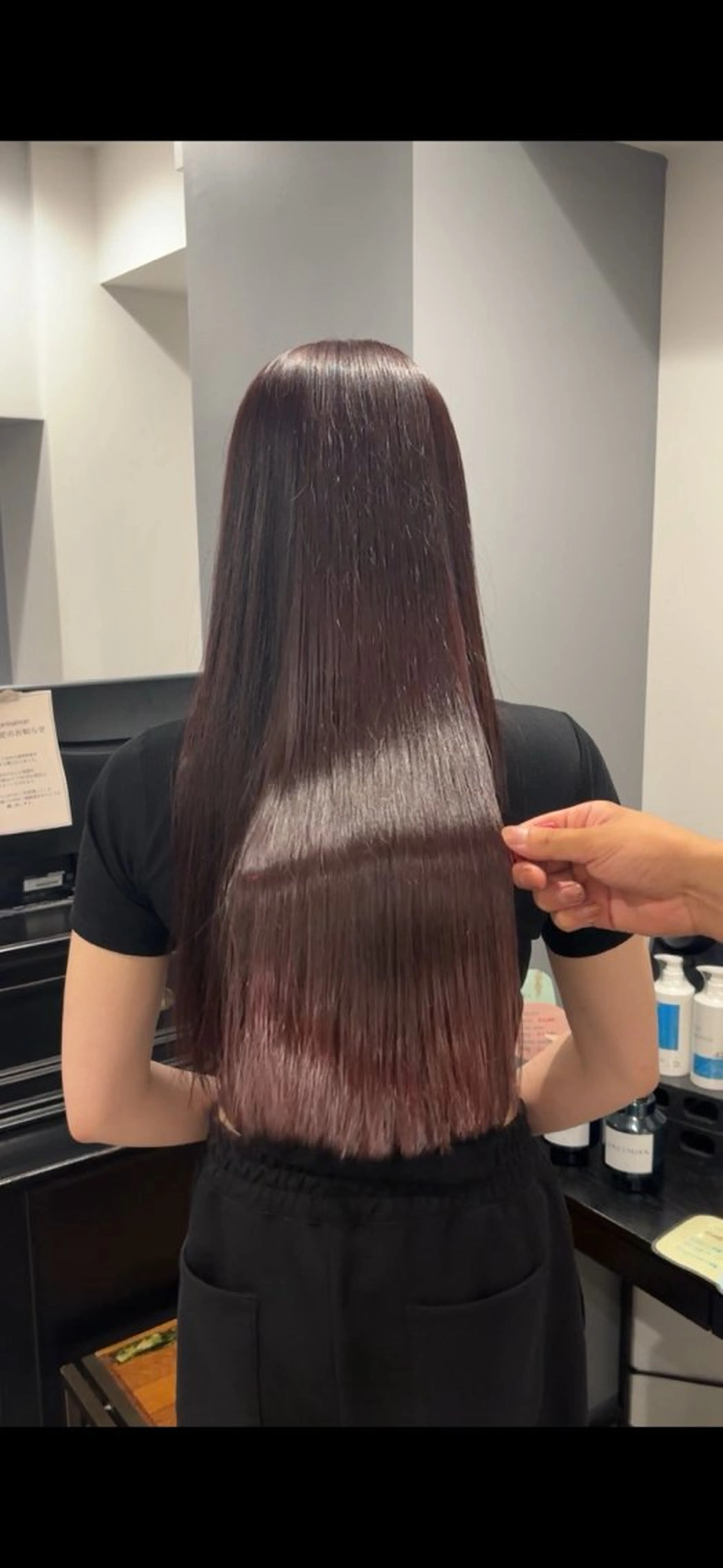 ロング カラー ブラウンカラー カット ヘアカラー りんと 無料カットモデル募集のヘアスタイル