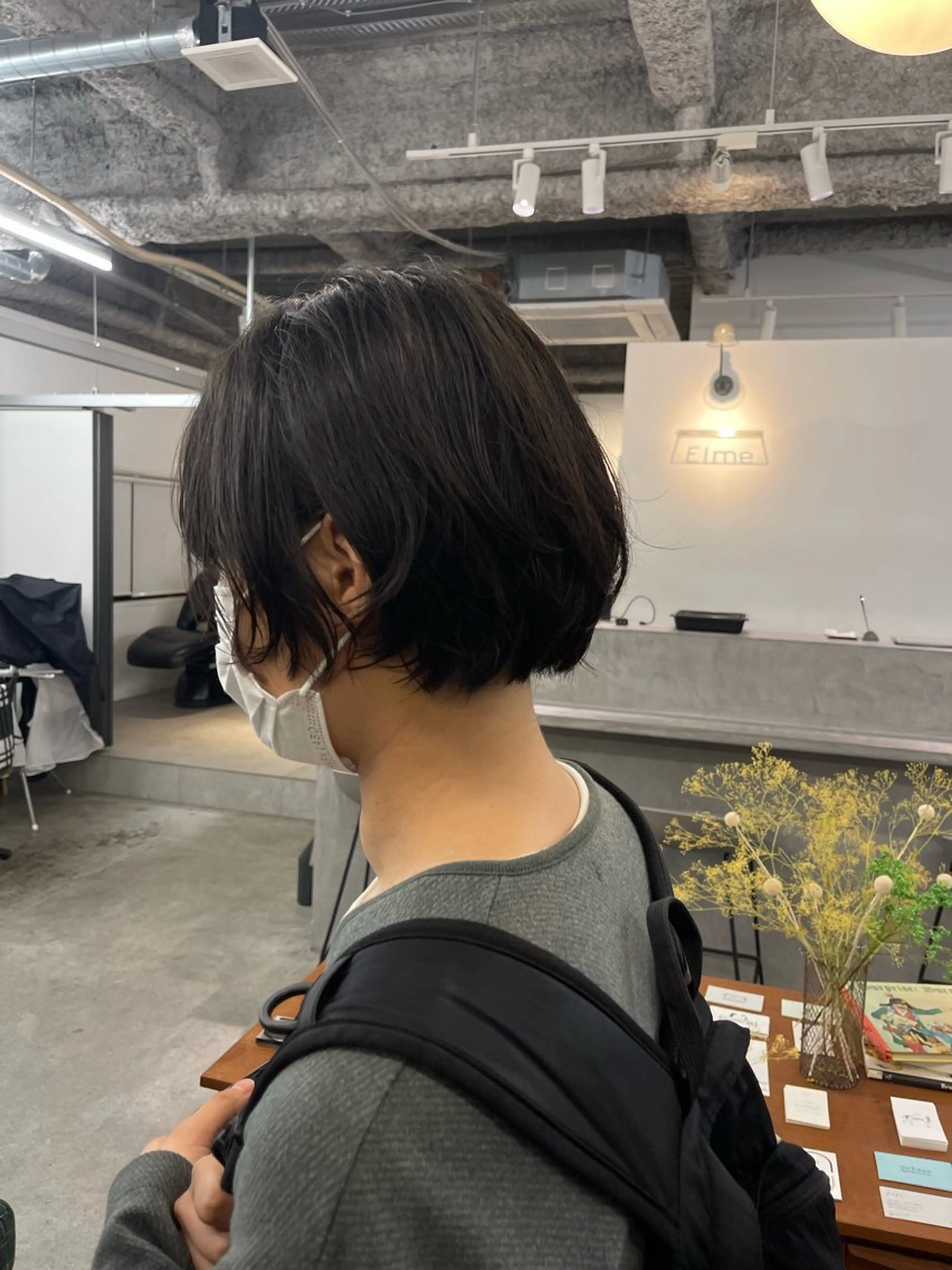 ショート パーマ Elme所属・デビュー前割引中🔥 平口はのんのヘアスタイル