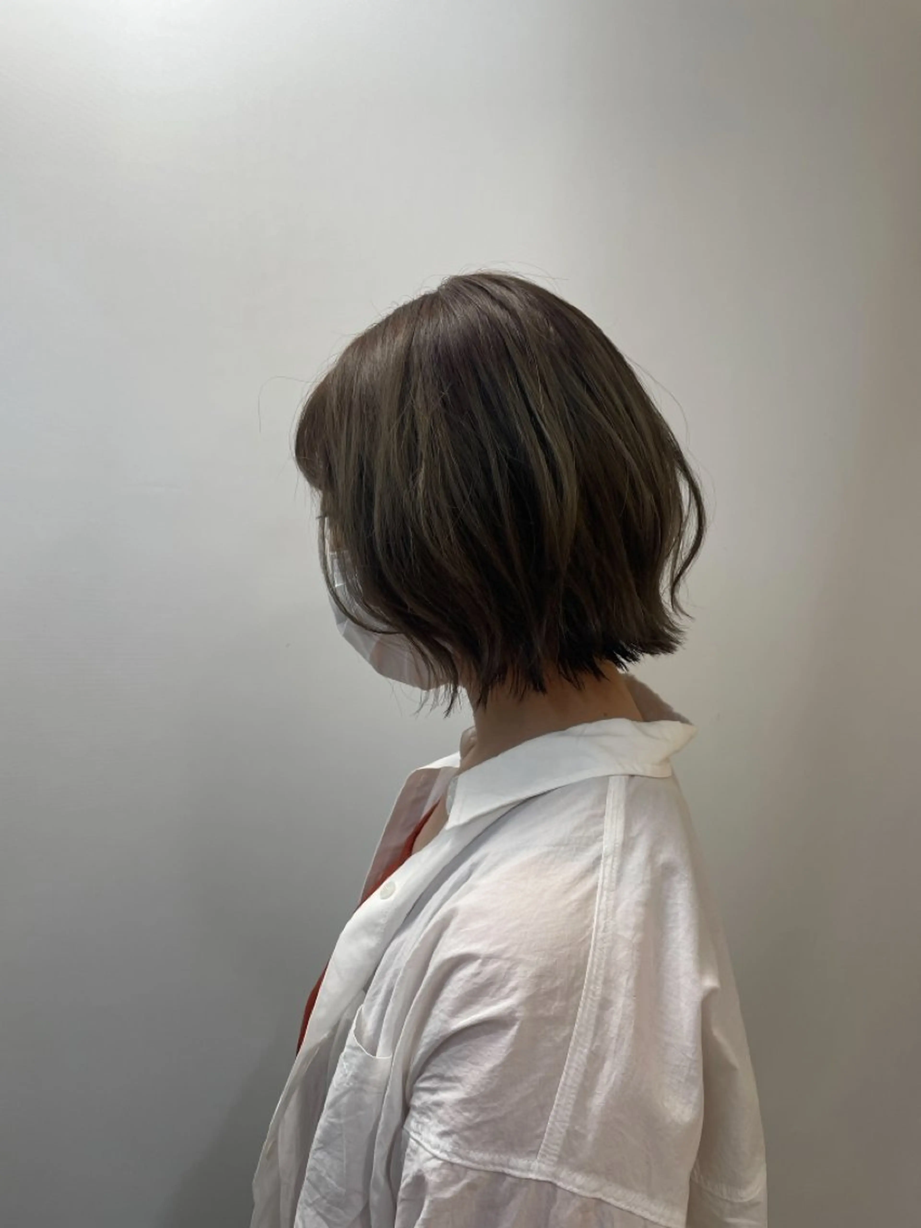 ショート カラー 透明感カラー オリーブカラー sachi 🤍のヘアスタイル
