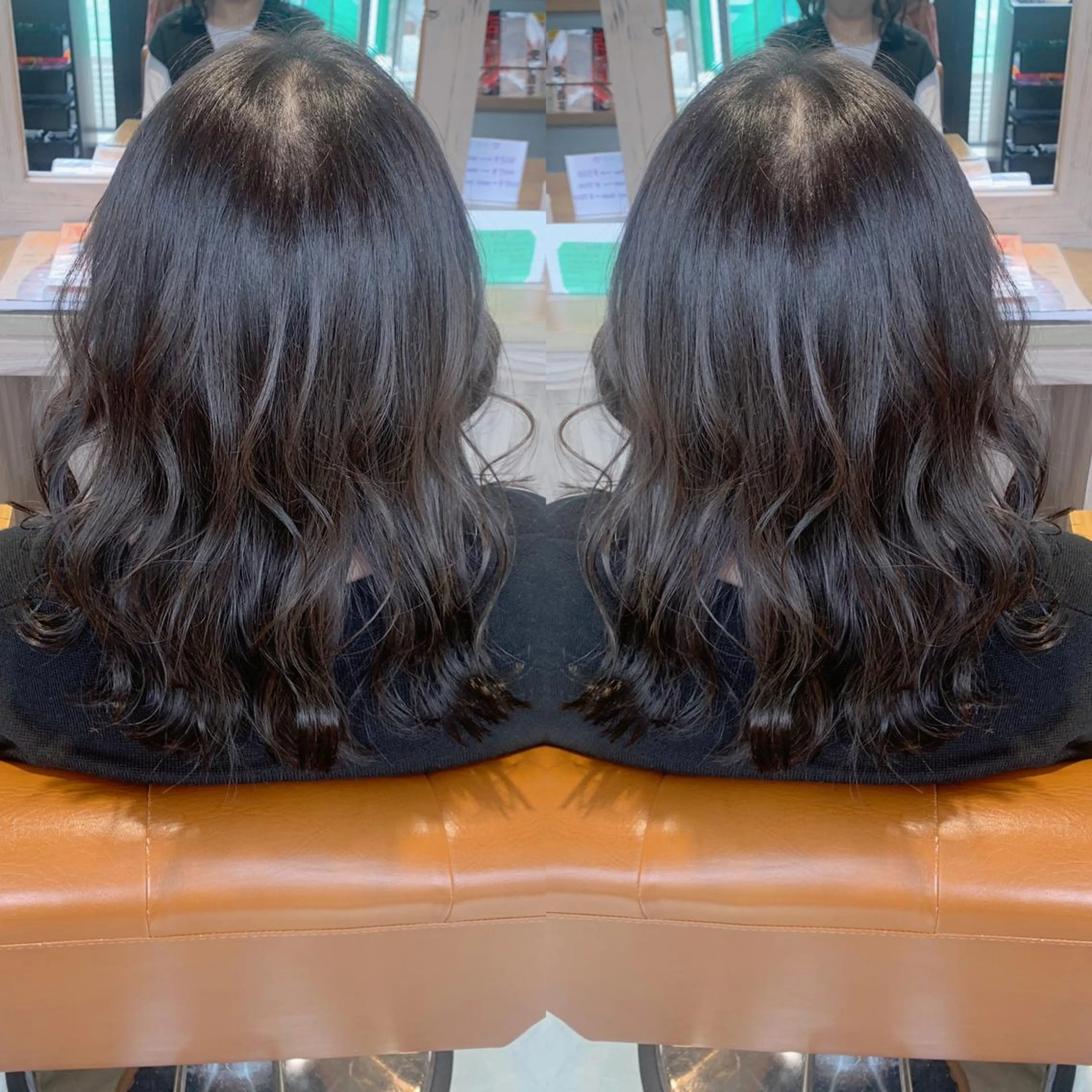 ミディアム カラー アッシュ オリーブアッシュ 韓国🇰🇷 ✂︎hair 内田愛のヘアスタイル