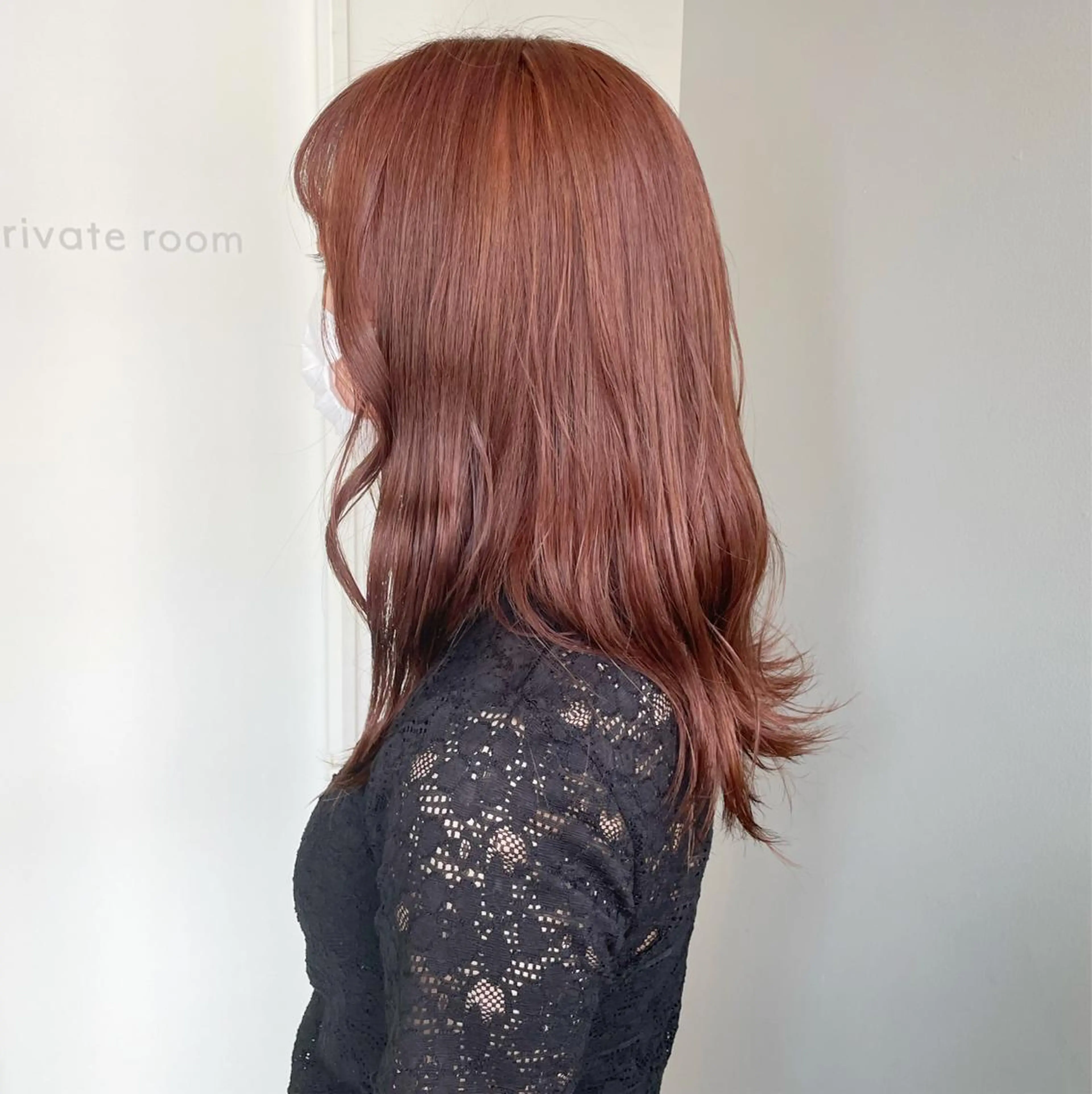 ロング ピンクブラウン ヘアカラー soyon心斎橋所属・♡透明感/艶カラー/ M a I ♡のヘアスタイル