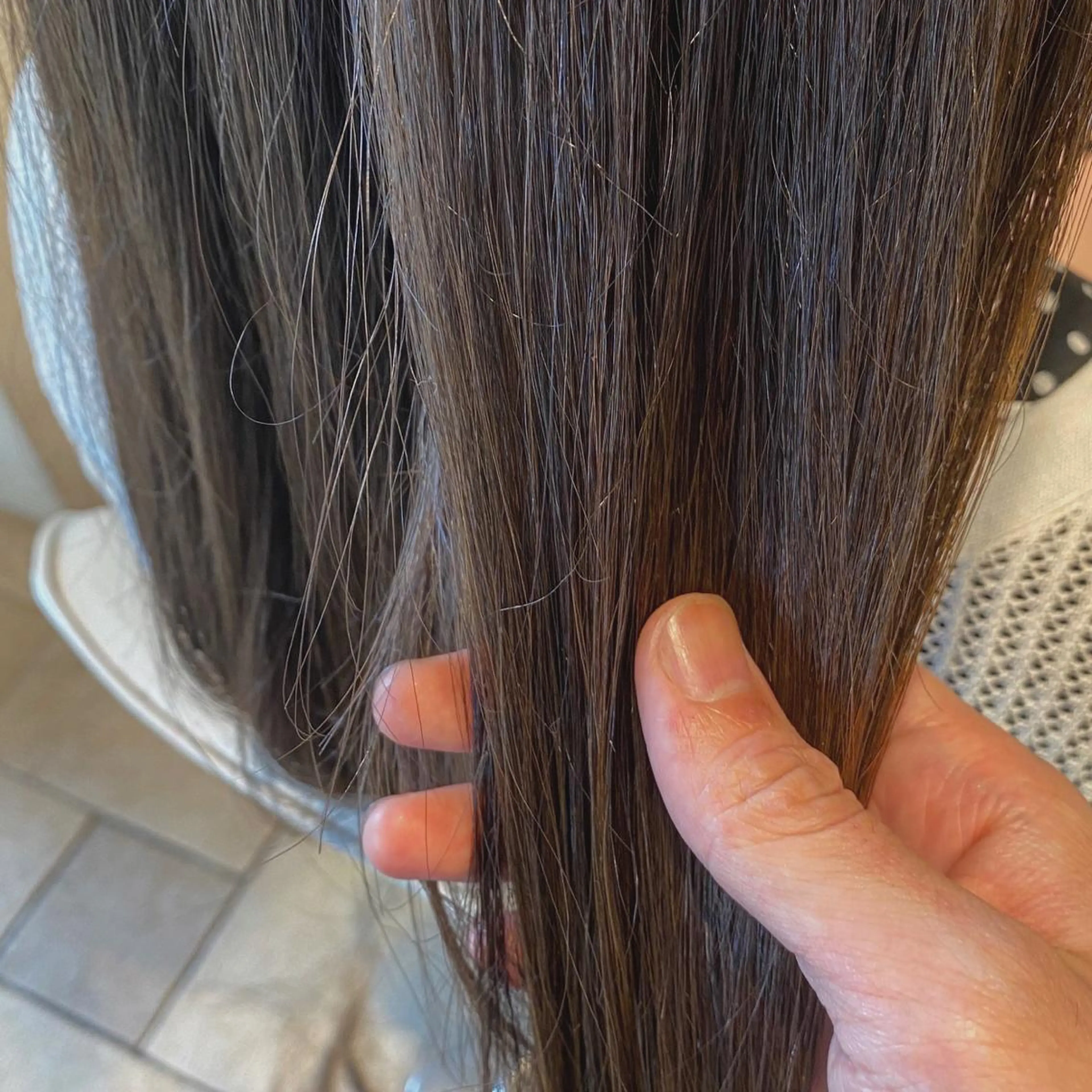 ロング カラー ヘアアレンジ グレージュ salowin 渋谷　joule所属・美髪矯正 韓国レイヤーのヘアスタイル