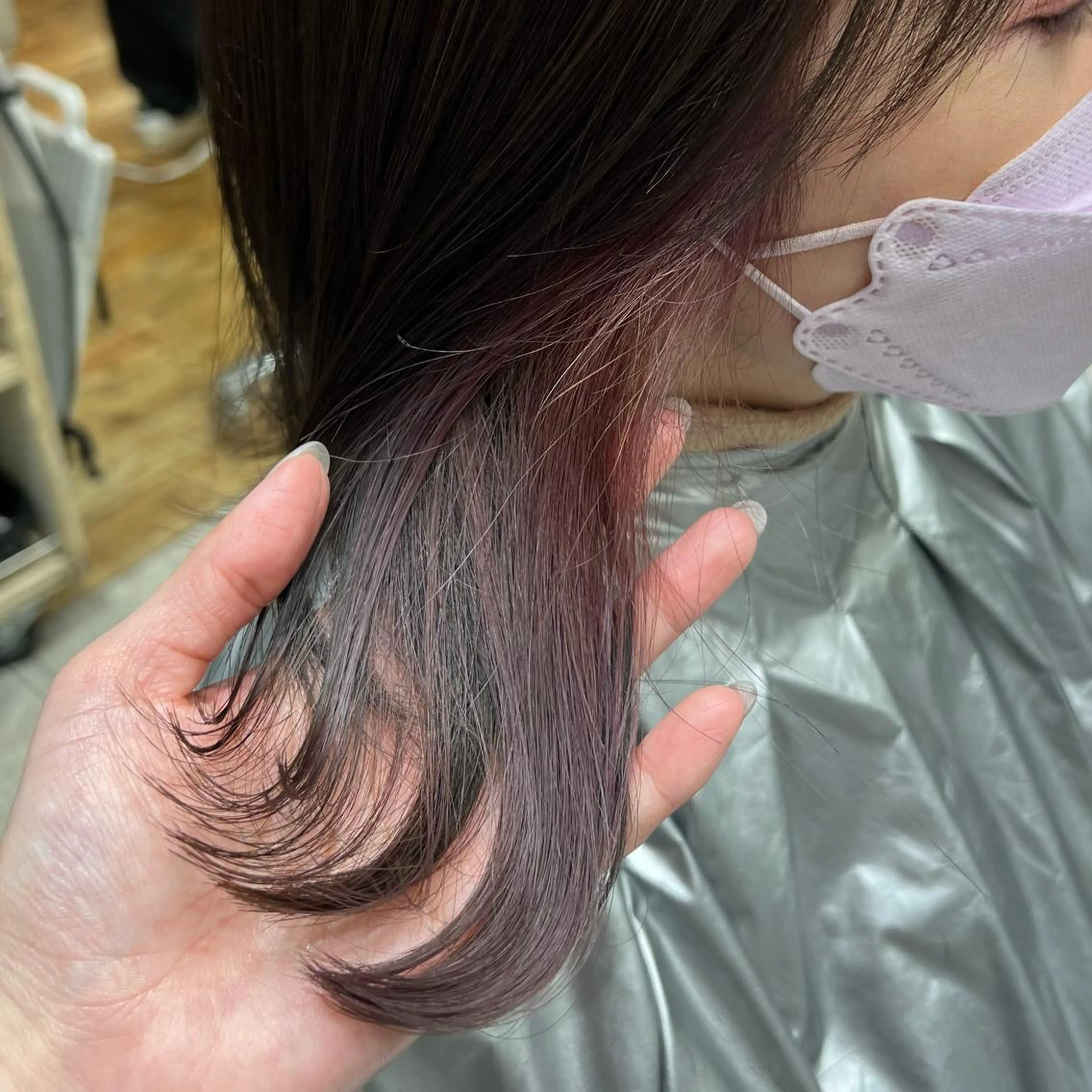 ミディアム カット ヘアカラー トリートメント 🧡くびれヘア/前髪 顔周り🧡久原結衣のヘアスタイル