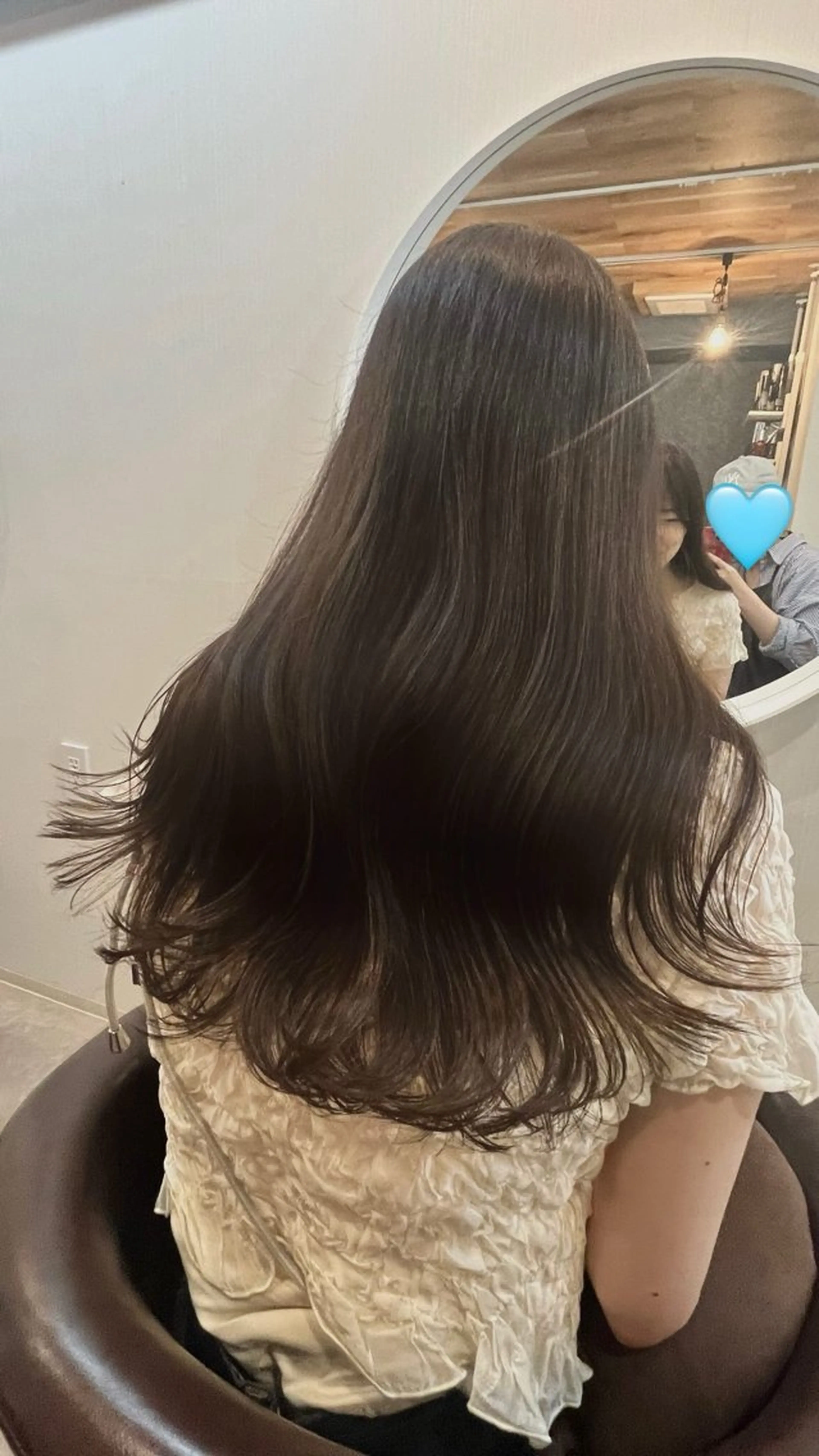 ロング カラー カット ヘアカラー トリートメント 下石怜子/レイヤー カット/透明感カラーのヘアスタイル