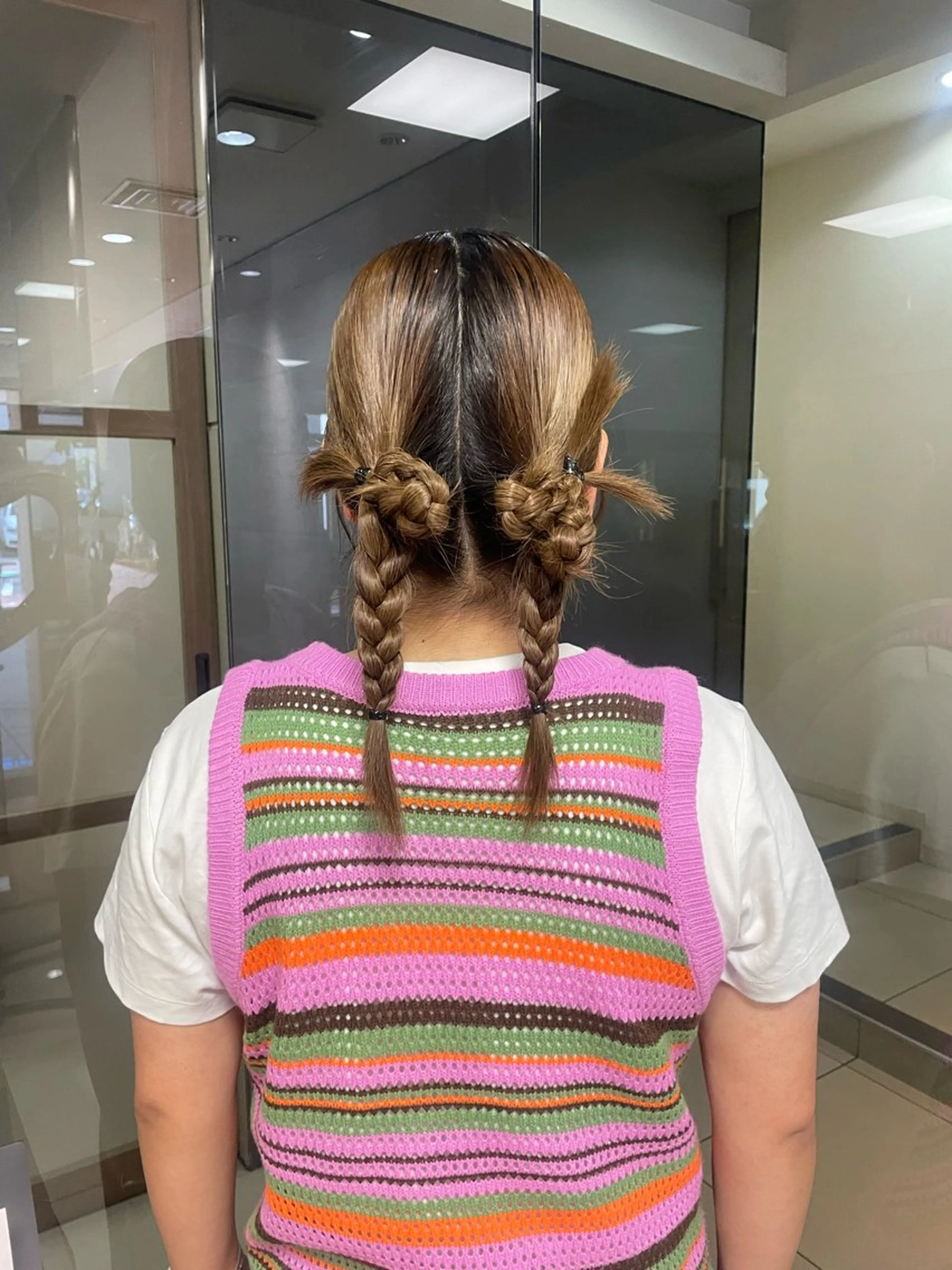 ミディアム ヘアアレンジ ヘアセット 髪質改善/暗髪カラー ヘアアレンジ/ｽﾐﾚのヘアスタイル