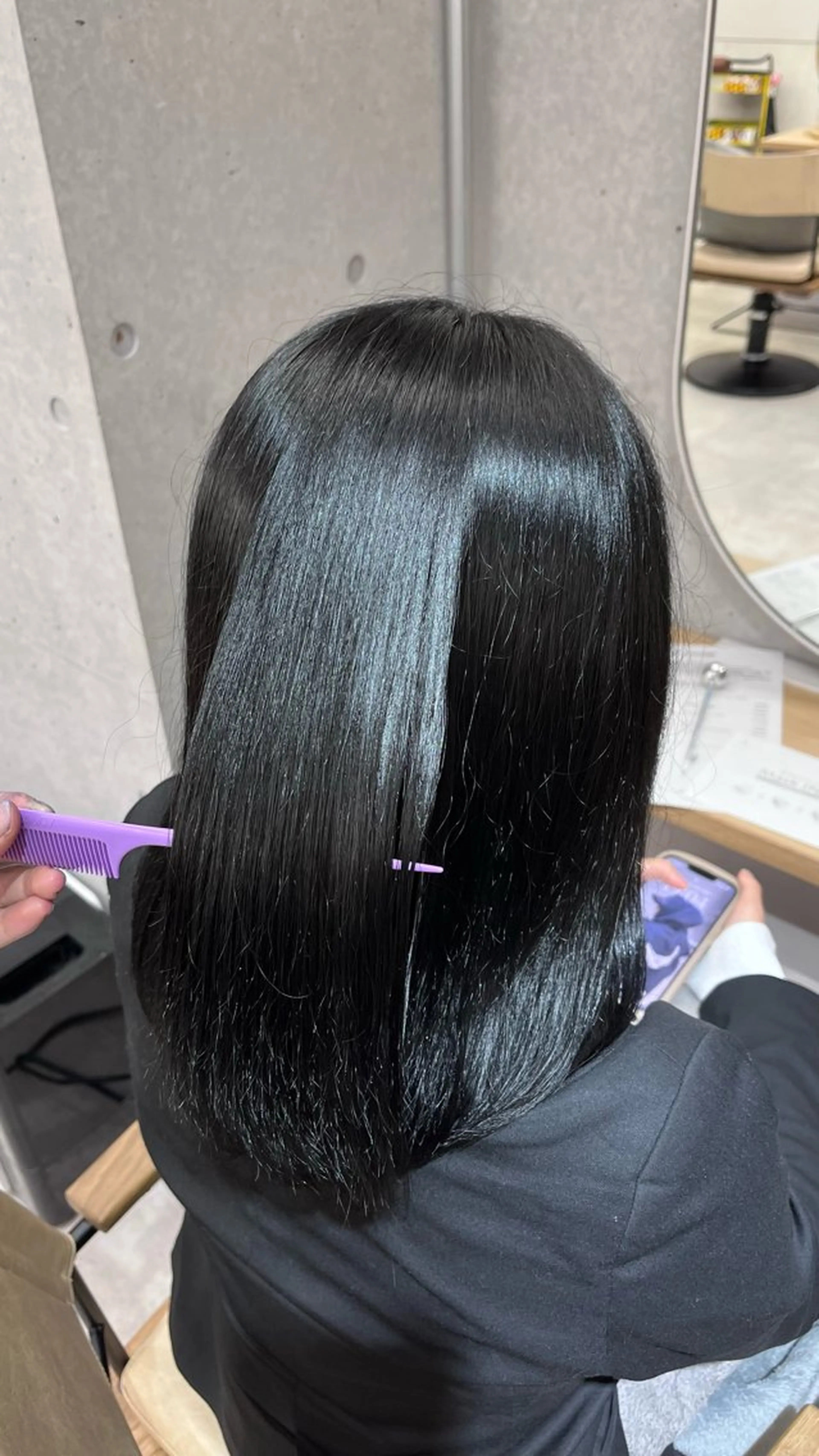 ミディアム カラー sand 池袋　2nd所属・縮毛矯正艶髪ヘア マナミ🇰🇷🩶のヘアスタイル