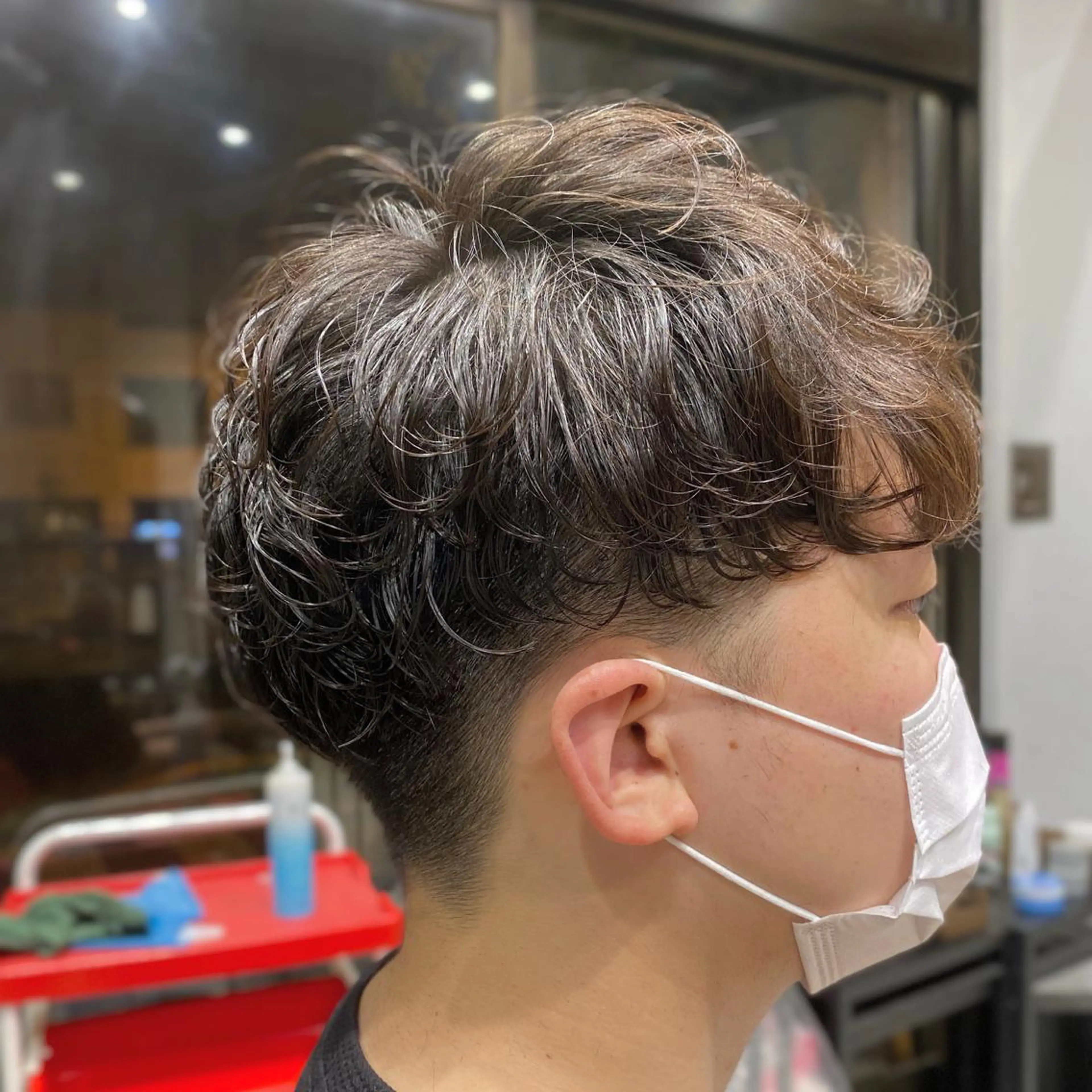 パーマ メンズ わたなべ りょうのヘアスタイル