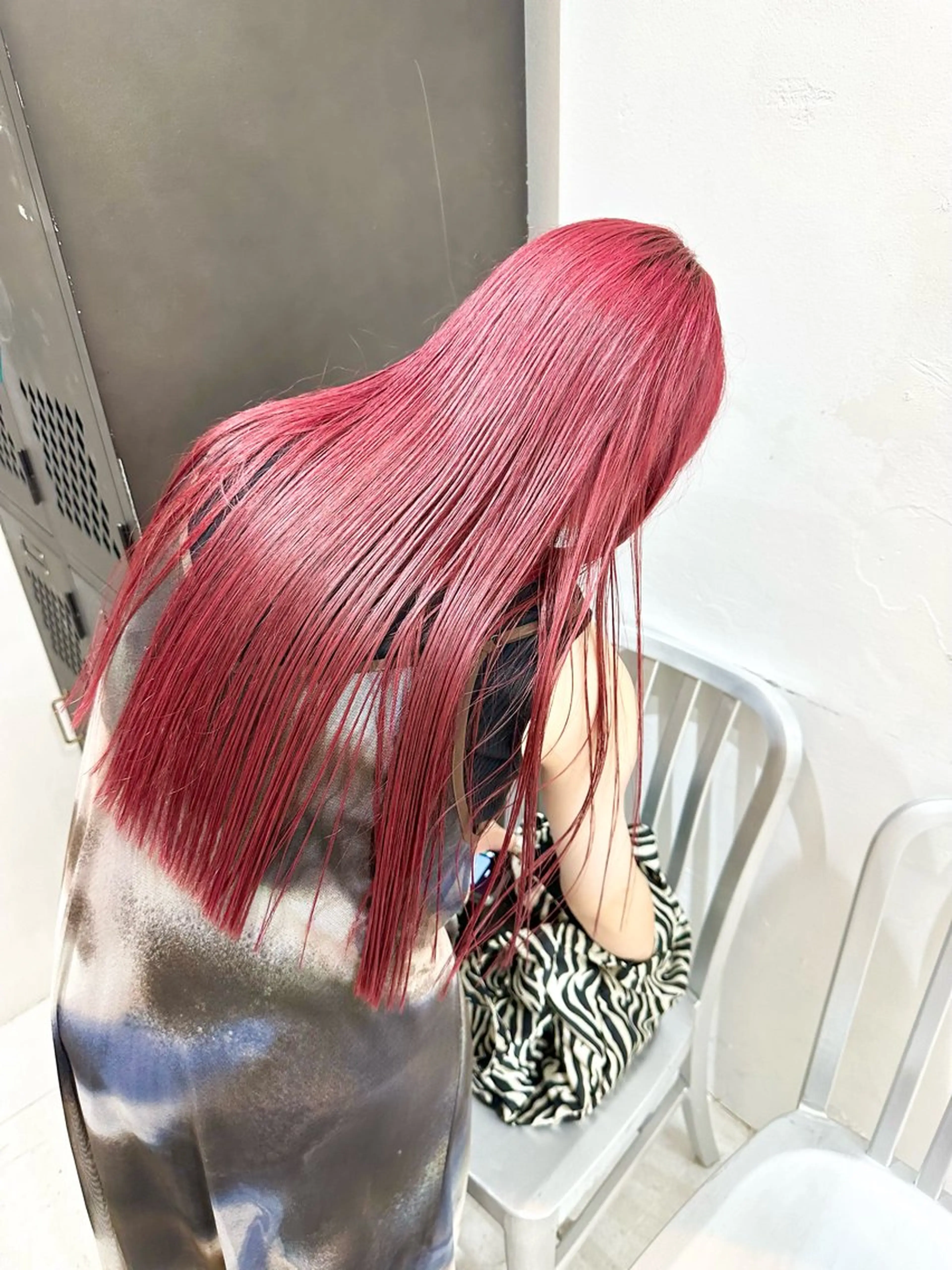 ロング カラー ヘアカラー トリートメント ヘッドスパ ヘアセット kai .のヘアスタイル