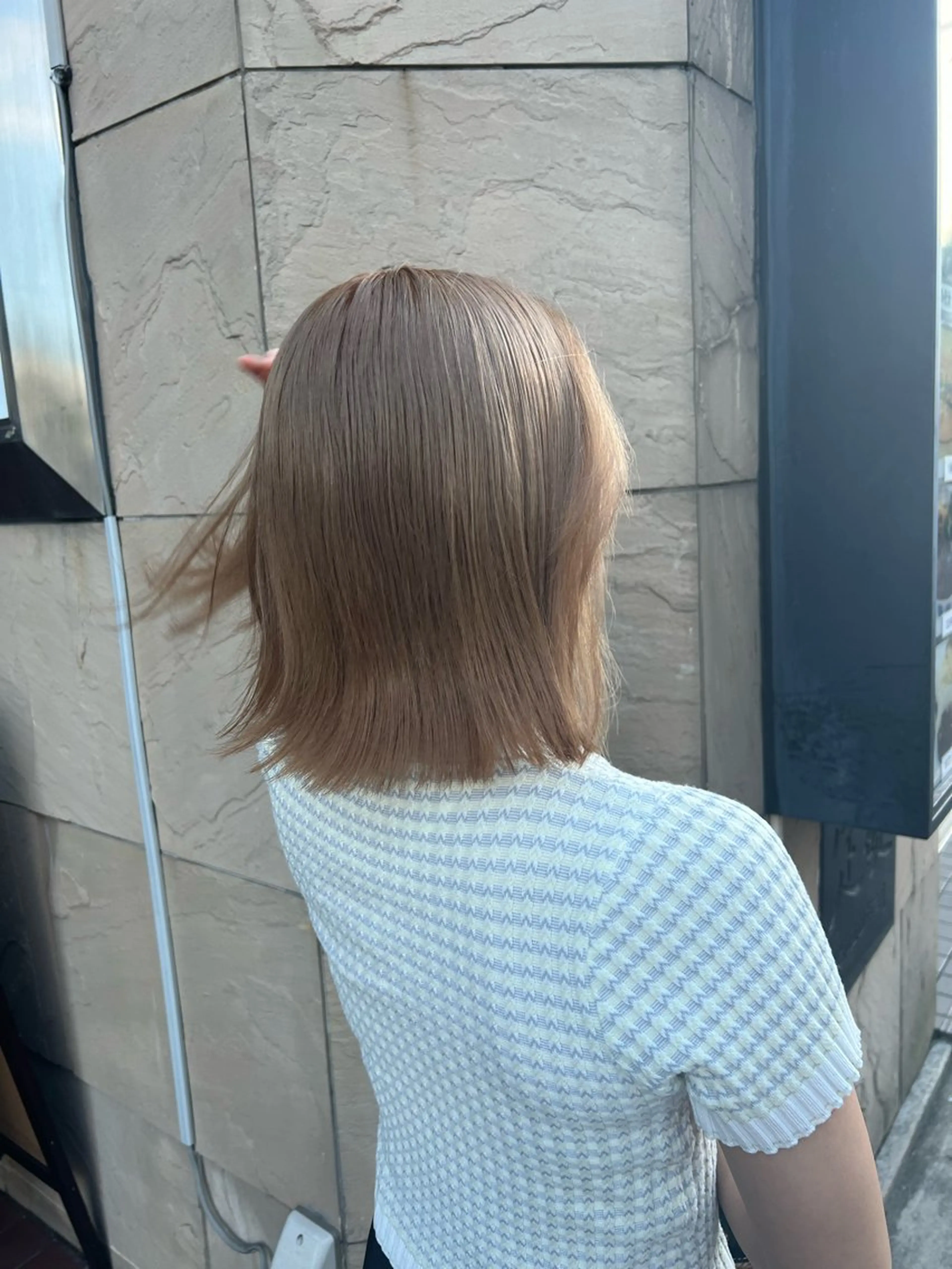 ミディアム カラー ヘアカラー 田中 月菜のヘアスタイル