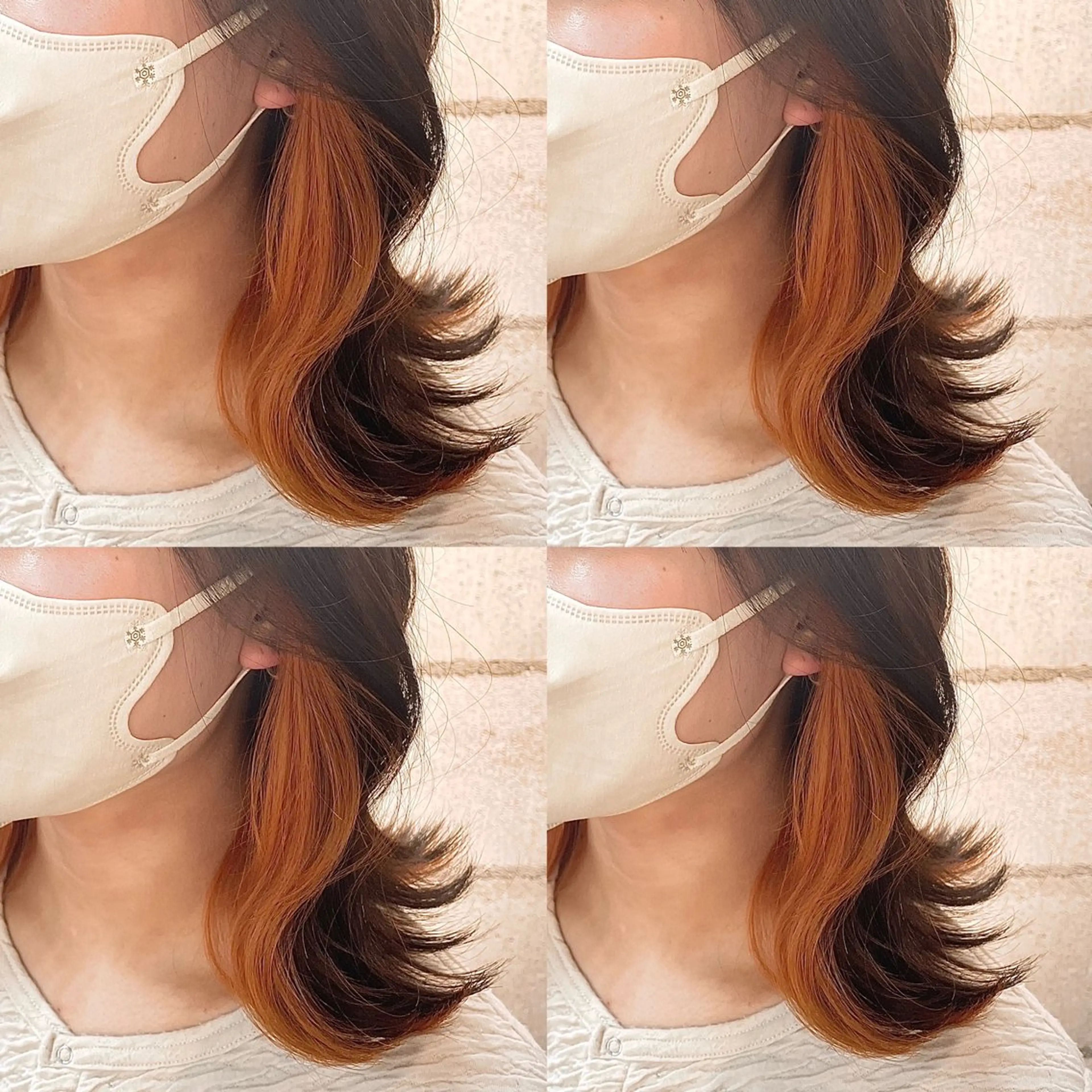 ミディアム カラー インナーカラー カット ヘアカラー lowha 上尾所属・Lowha_ageo 💐Fuzukiのヘアスタイル