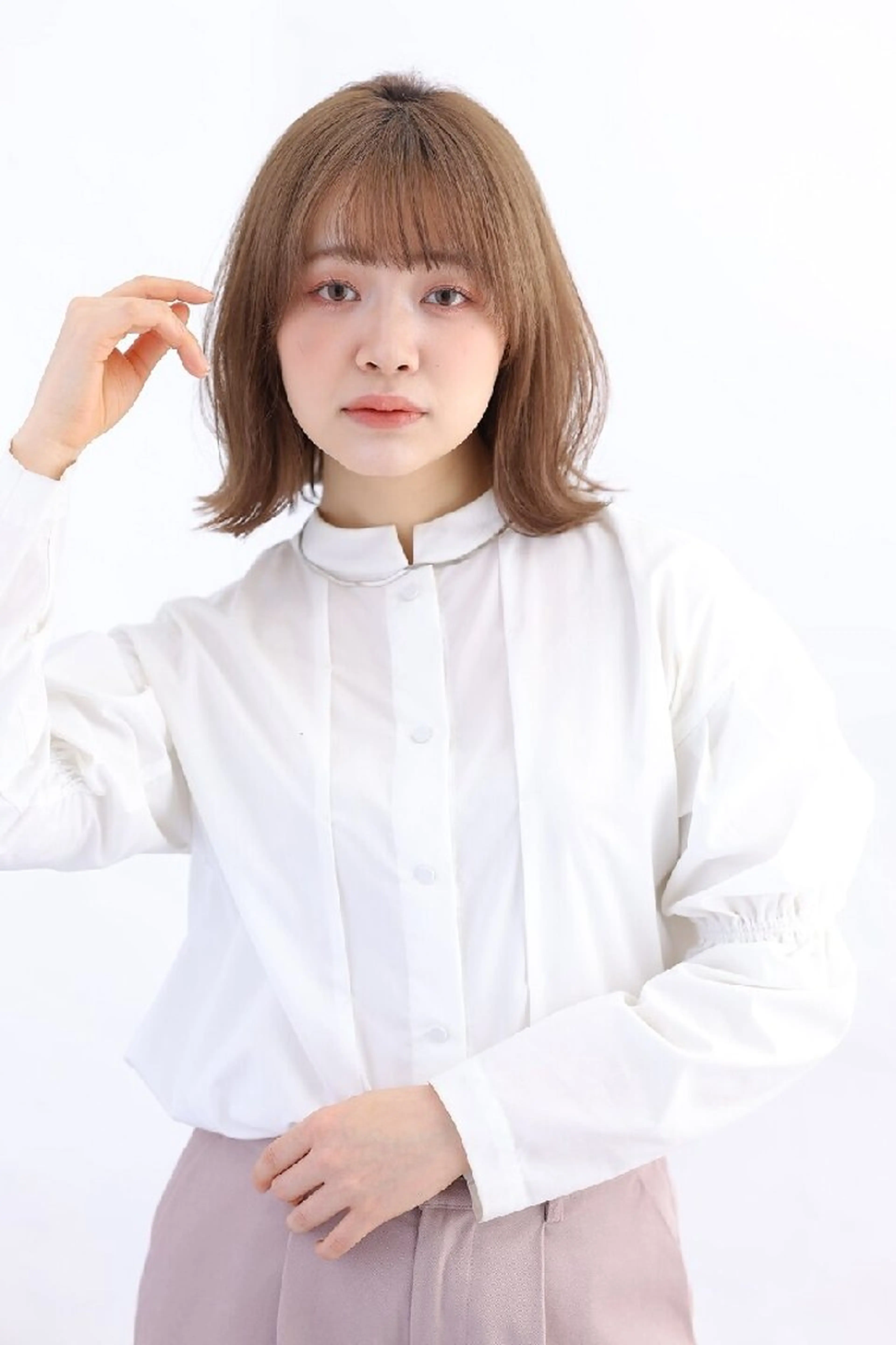 ミディアム カラー ボブ 小顔カット カット ヘアカラー トリートメント 自由が丘×似合わせ ディレクター枦山大将のヘアスタイル