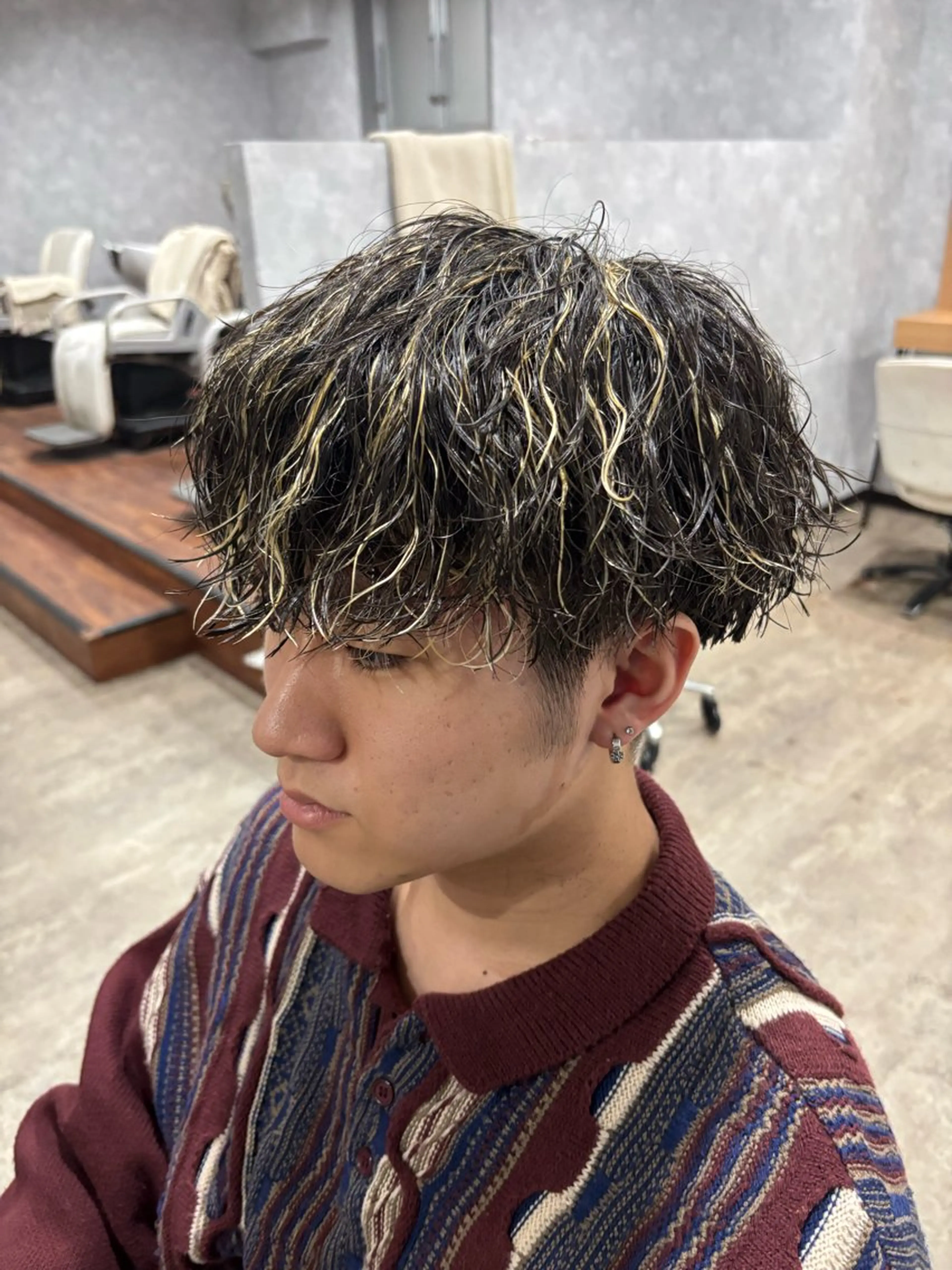 カラー カット ヘアカラー パーマ トリートメント 艶髪/ダブル カラー/リョウのヘアスタイル