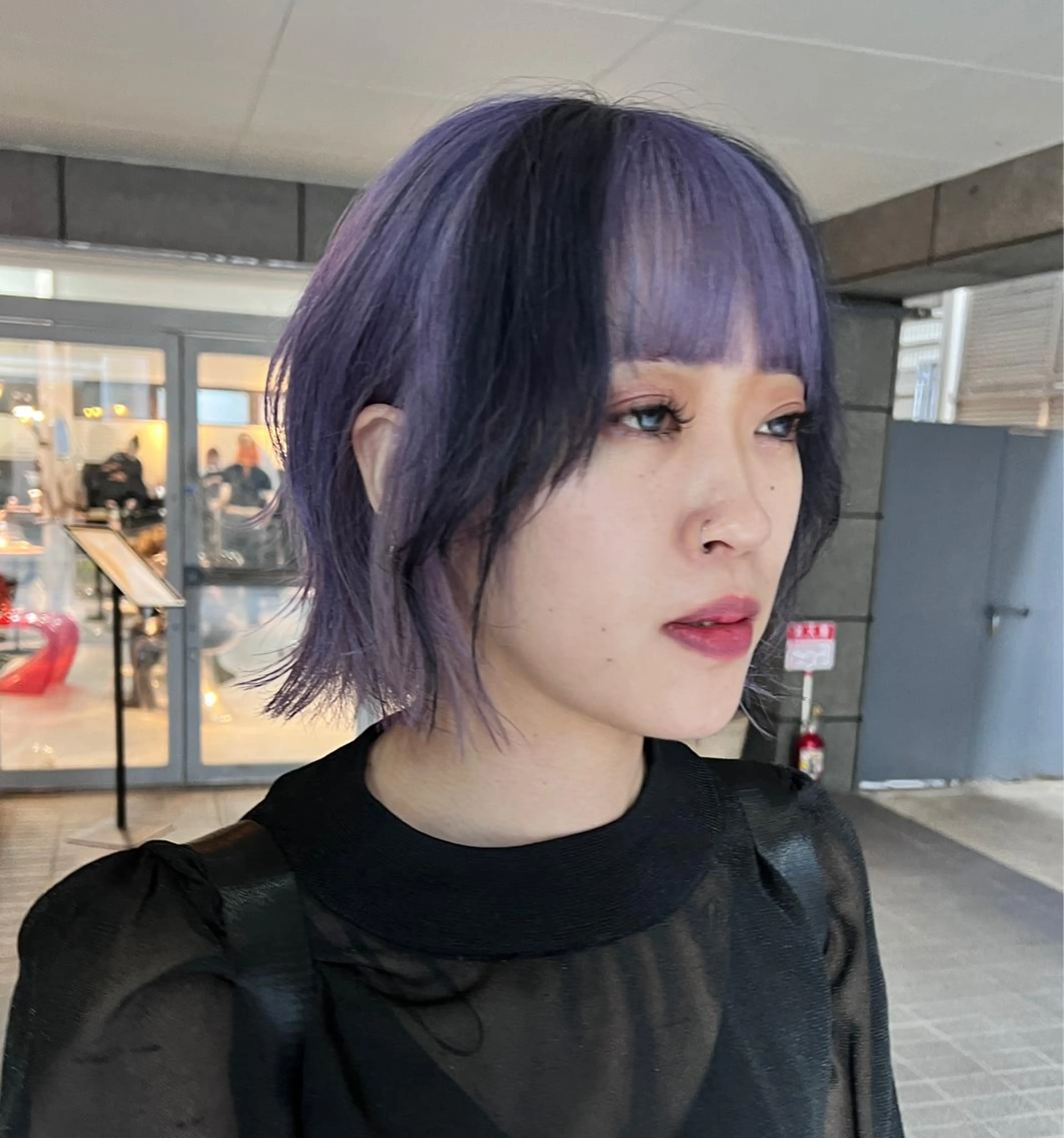 ミディアム カラー カット ヘアカラー トリートメント ally hairsalon所属・Emi .のヘアスタイル