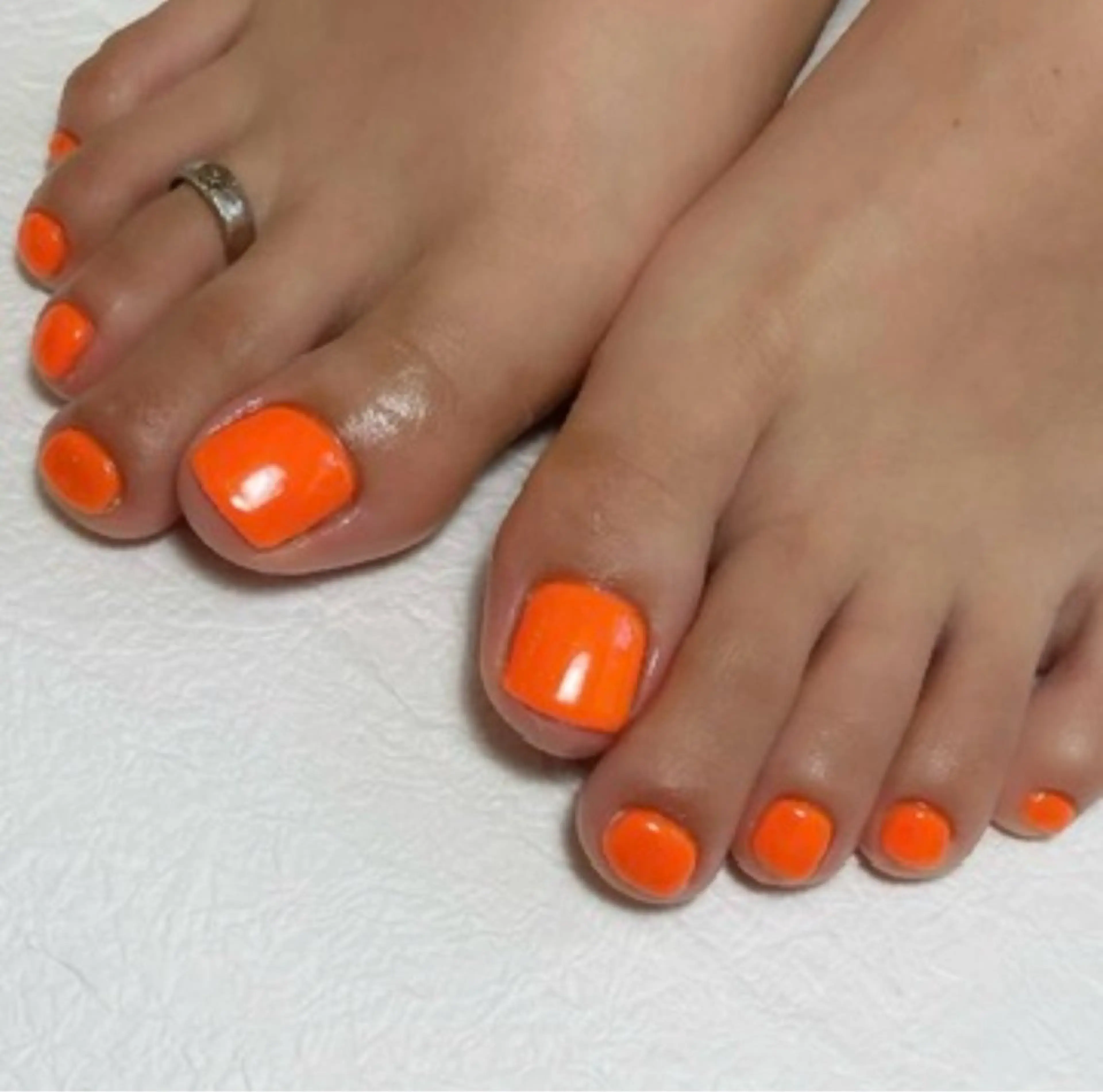 オフ込み／フットネイル👣ワンカラー【※現金払いのみ】の写真