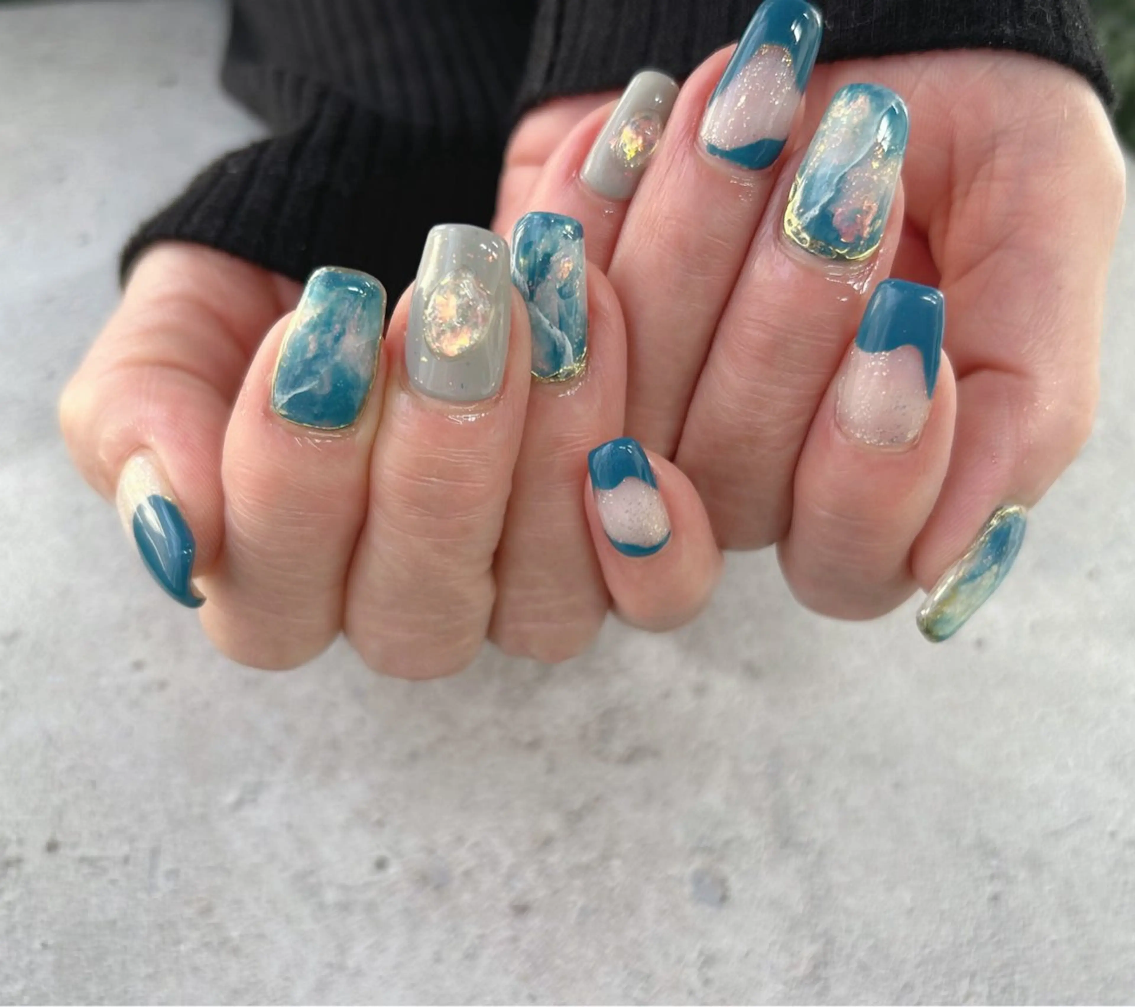 ネイル 大理石ネイル(マーブル) ハンドネイル Nail Salon agré所属・agré ネイルサロン　アグレのネイルデザイン