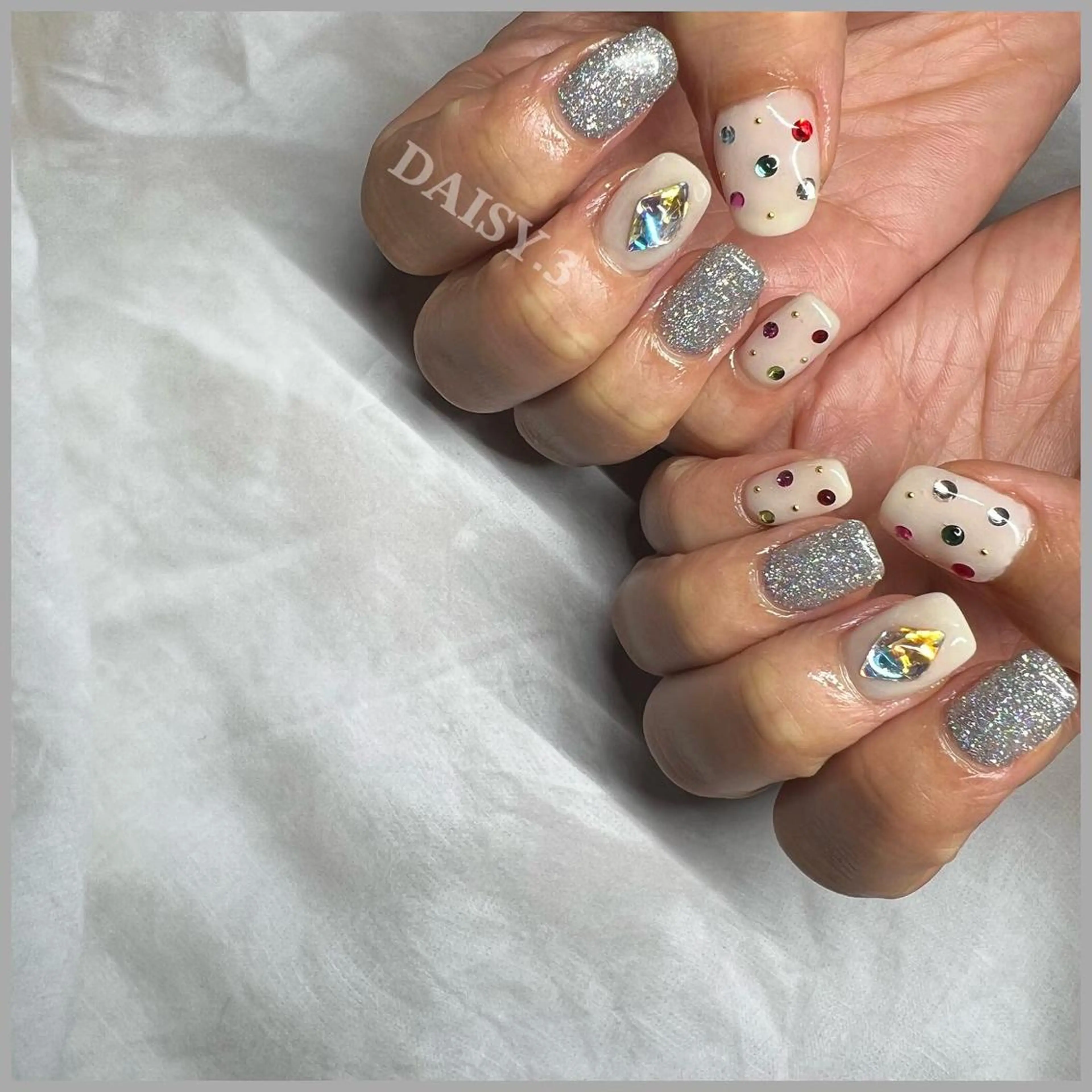 ネイル フラッシュネイル 持ち込み 冬ネイル クリスマス DAISY.3所属・🌙南流山ネイル DAISY.3🦄のネイルデザイン