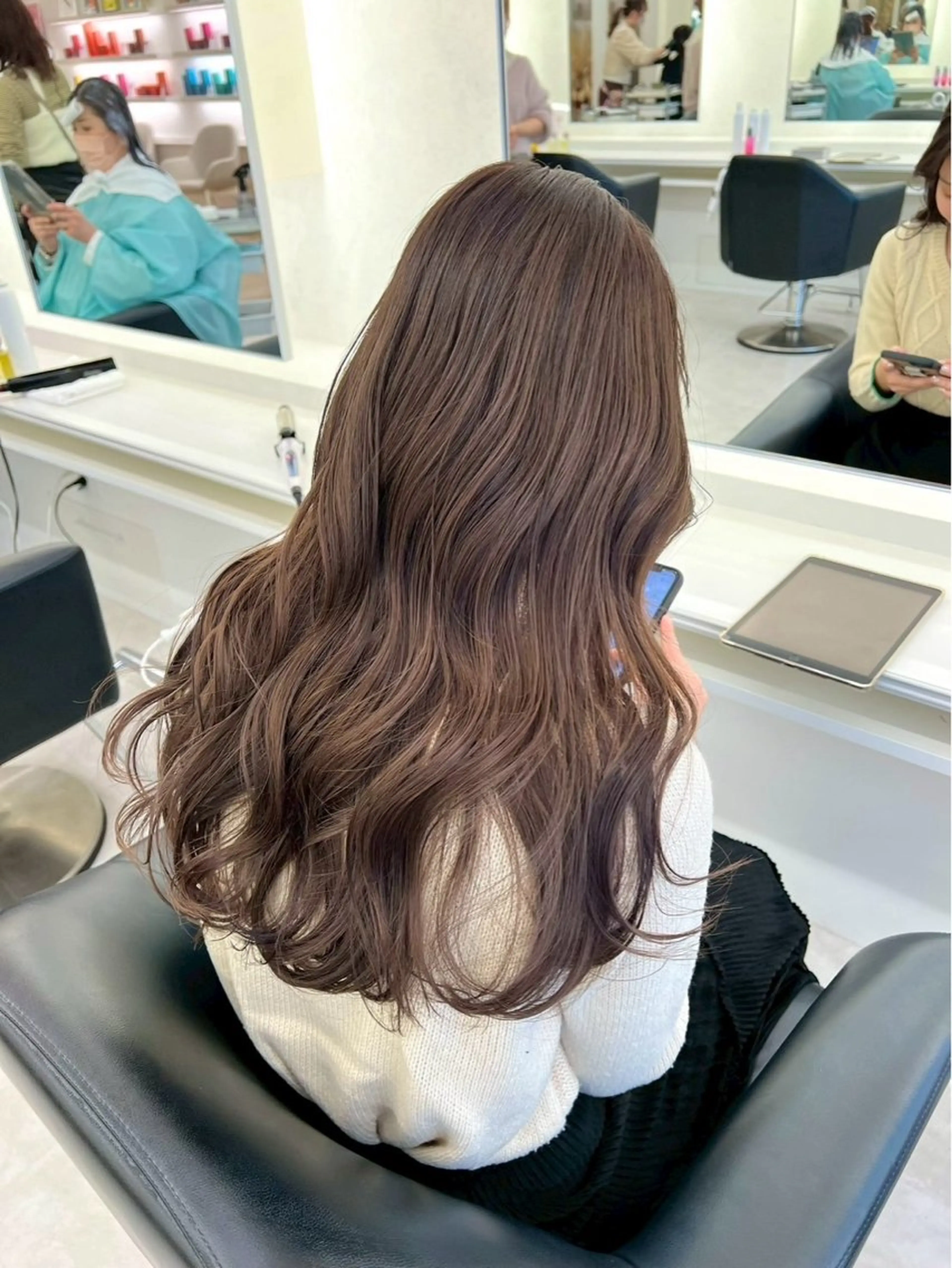 ロング カラー カット ヘアカラー ParveMix🎀 稲垣詞葉のヘアスタイル