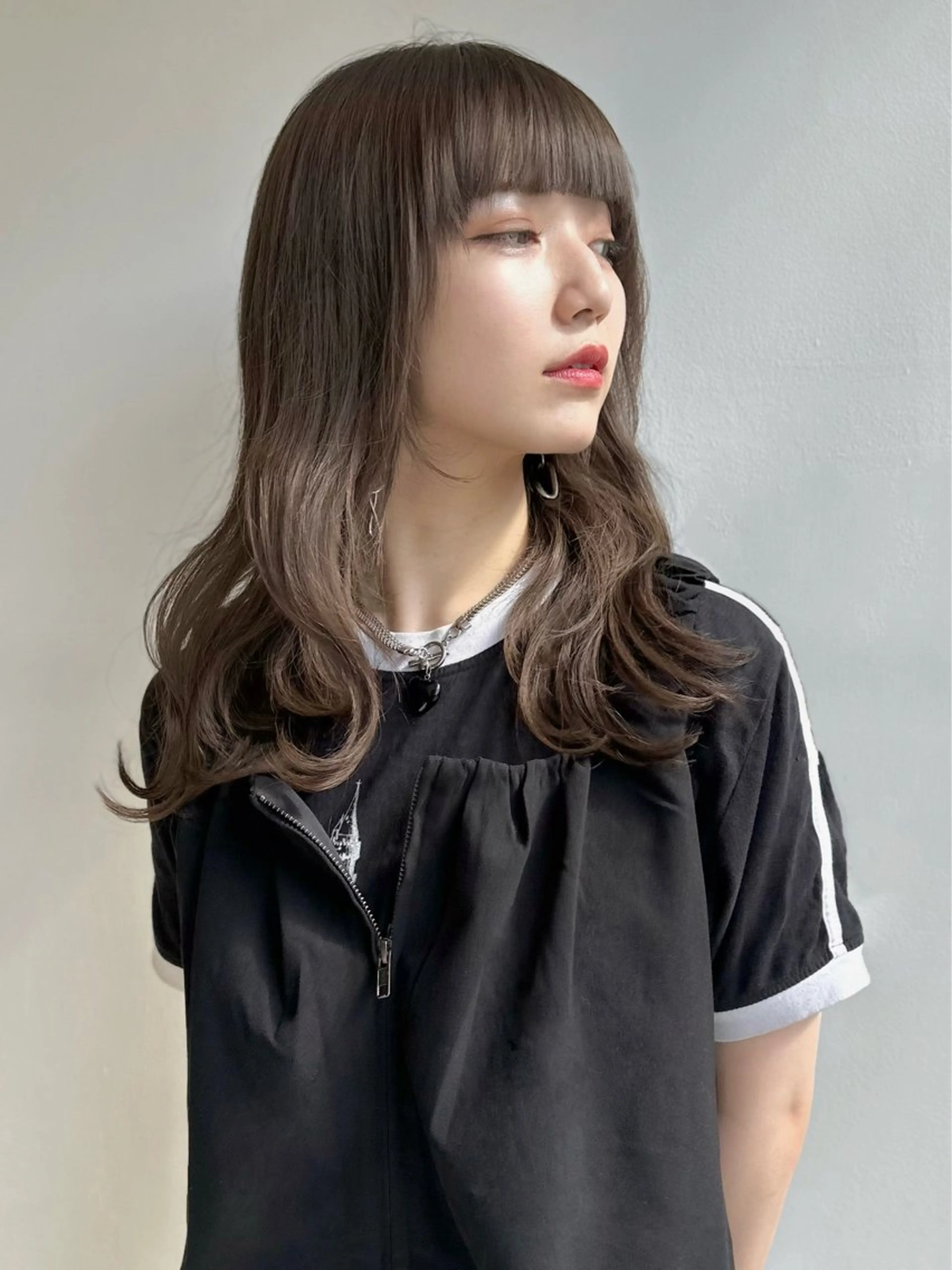 カラー ブラウンカラー 透明感カラー マロンブラウン カット エスポワール所属・YUSHI HORIUCHIのヘアスタイル