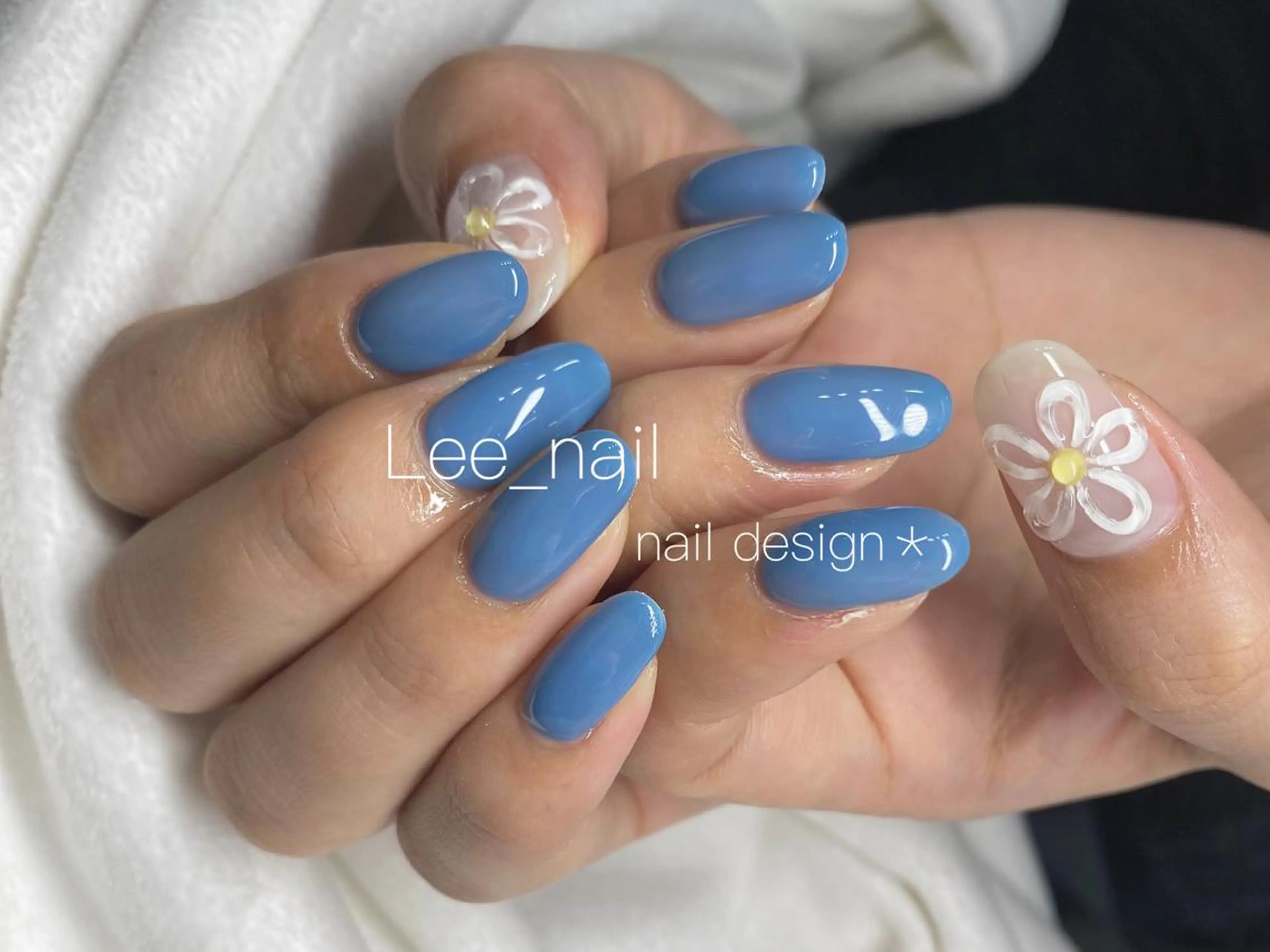 ネイル フラワーネイル ぷっくりネイル ハンドネイル Lee_ nailのネイルデザイン