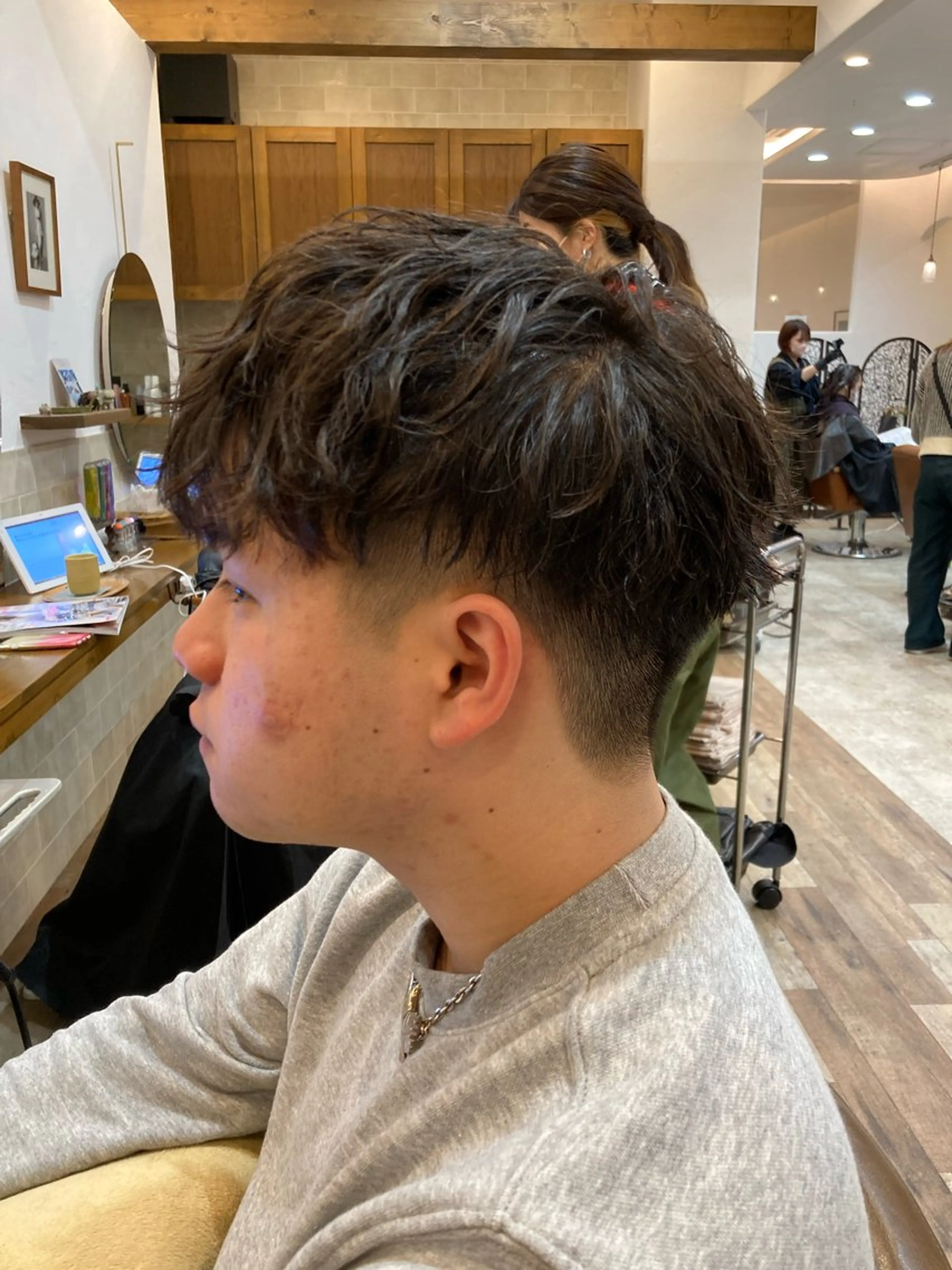 ショート パーマ メンズ カット特化型 美容師/栗本のヘアスタイル