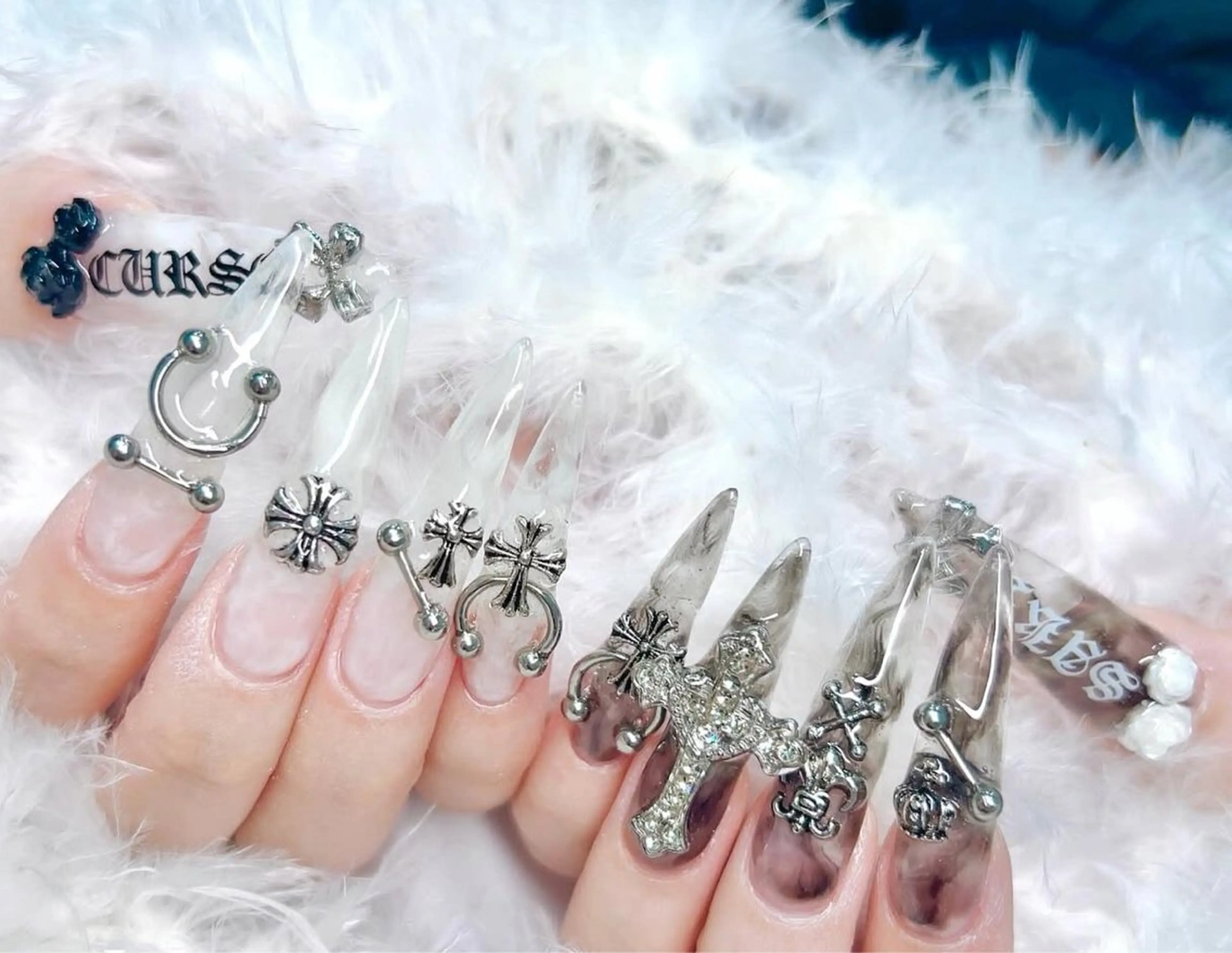 ネイル アートネイル 成人式 ジェルネイル ニュアンスネイル 夏ネイル ハンドネイル H.baby Nai Salon所属・neco H.babynailのネイルデザイン
