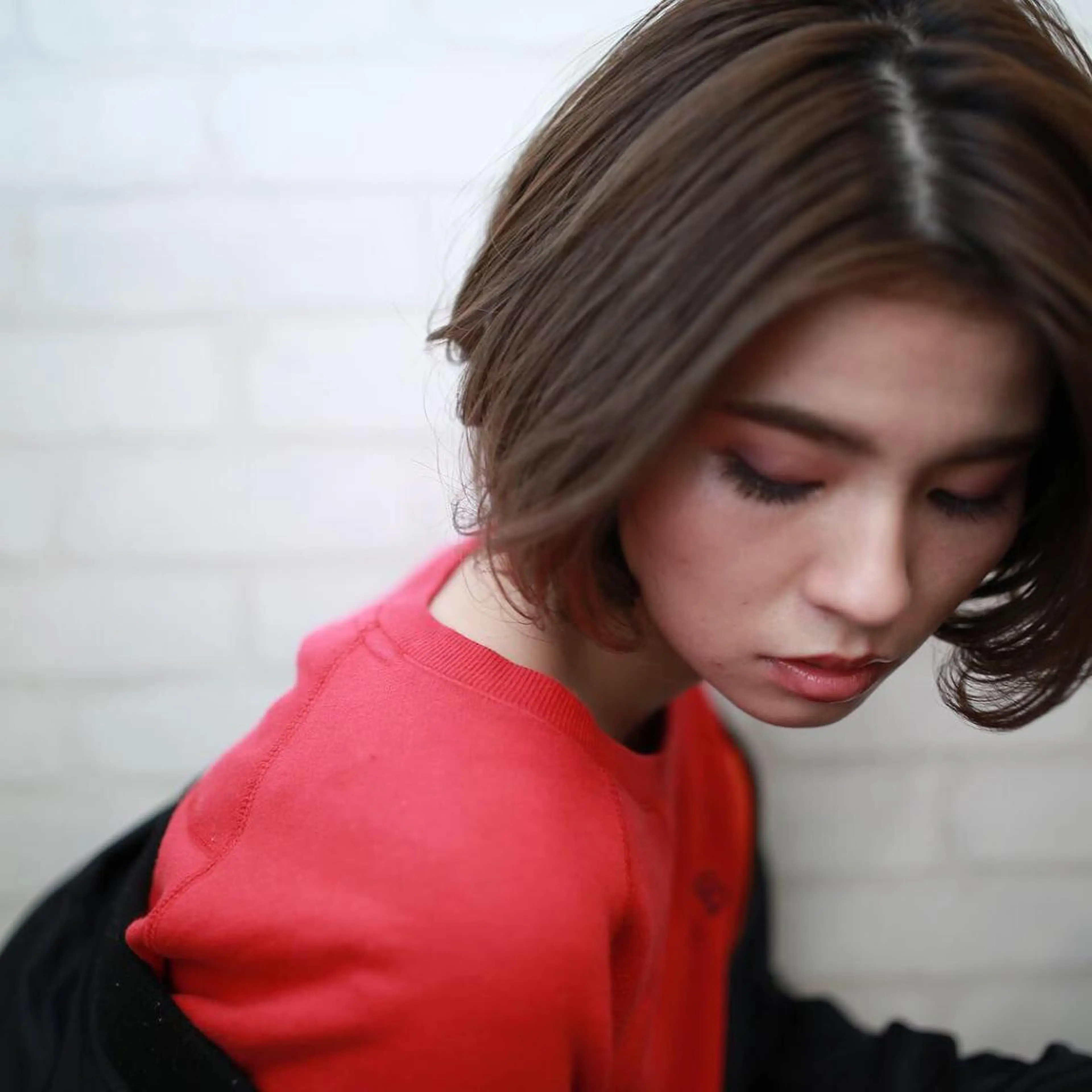 ミディアム カラー パーマ ヘアアレンジ メンズ キッズ ネイル マツエク・マツパ カット ヘアカラー トリートメント ヘッドスパ premier modelsのヘアスタイル