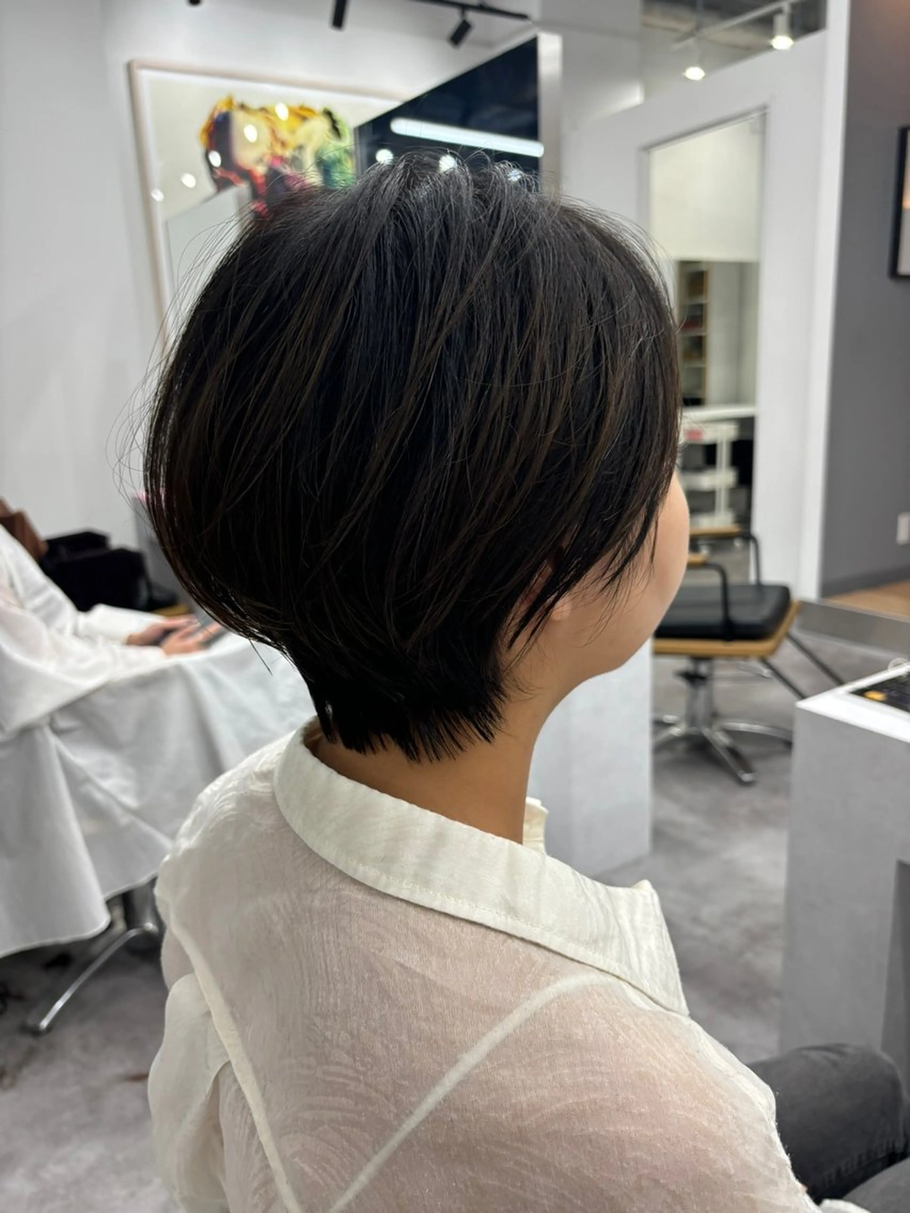 ショート カラー ヘアアレンジ マエダ アズミ🌱のヘアスタイル