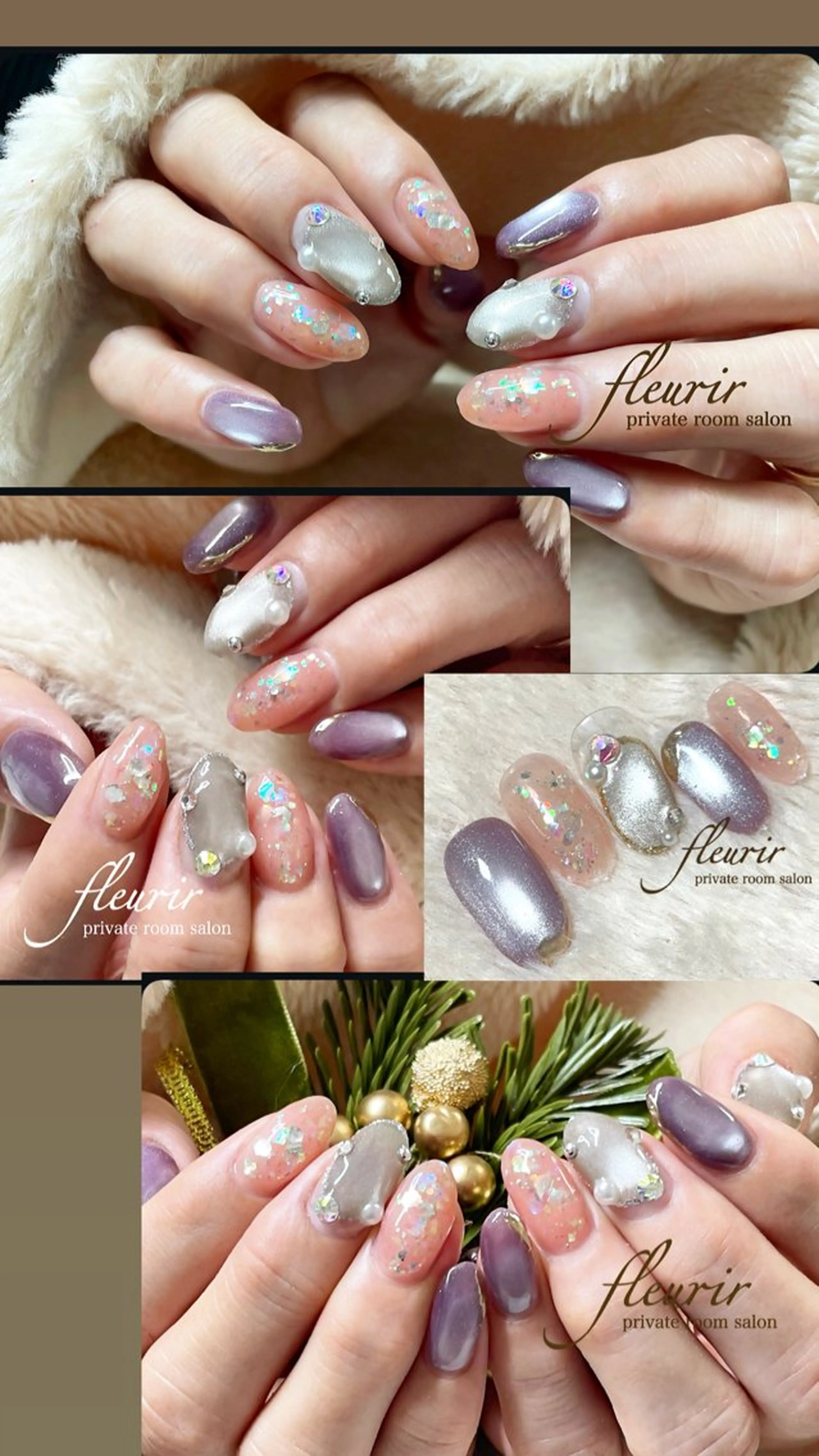 ネイル アートネイル ハンドネイル フルリール 【プライベートサロンのネイルデザイン