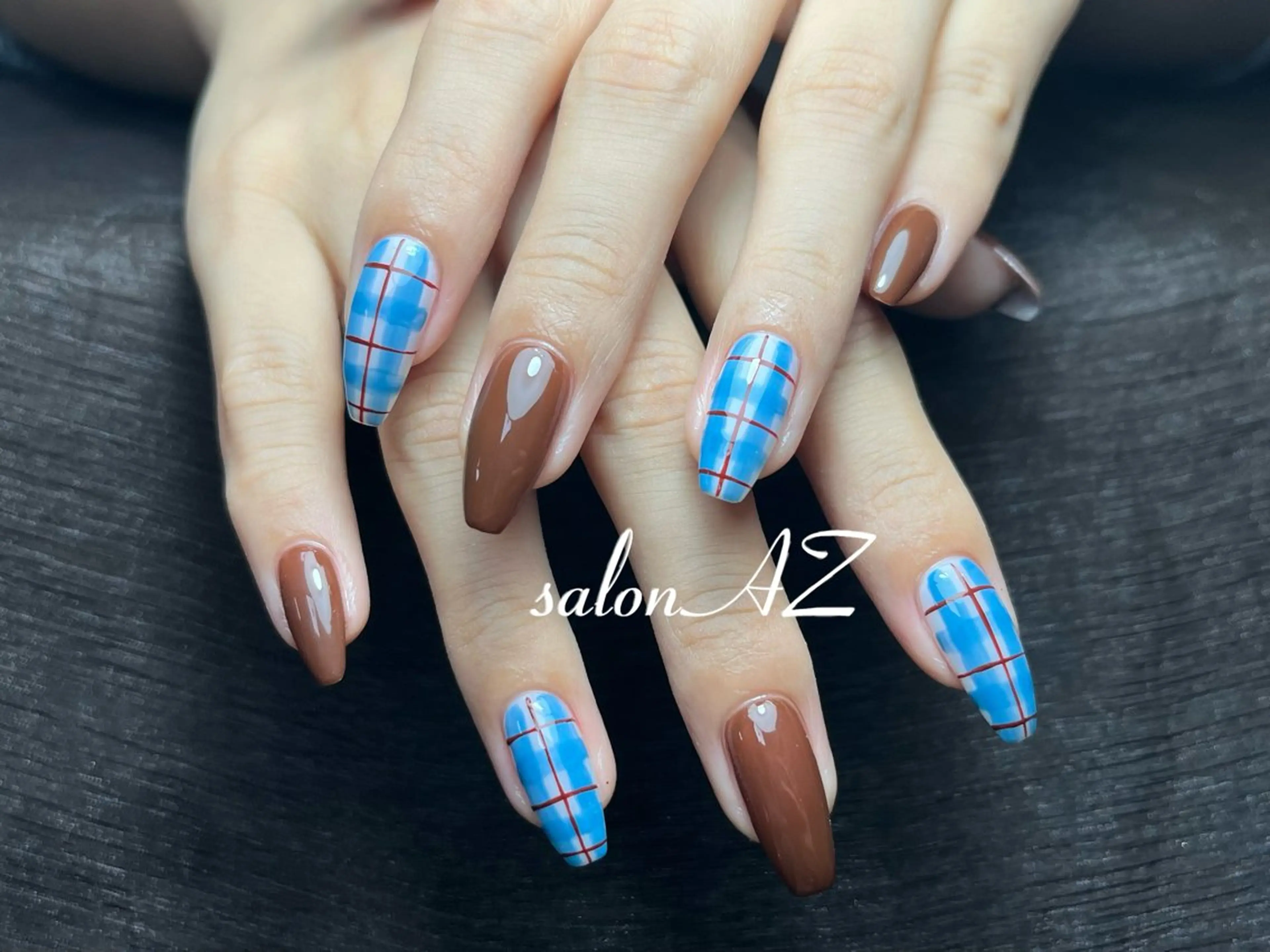 ネイル アートネイル 長さ出し フットネイル フレンチネイル ジェルネイル ハンドネイル salon AZのネイルデザイン