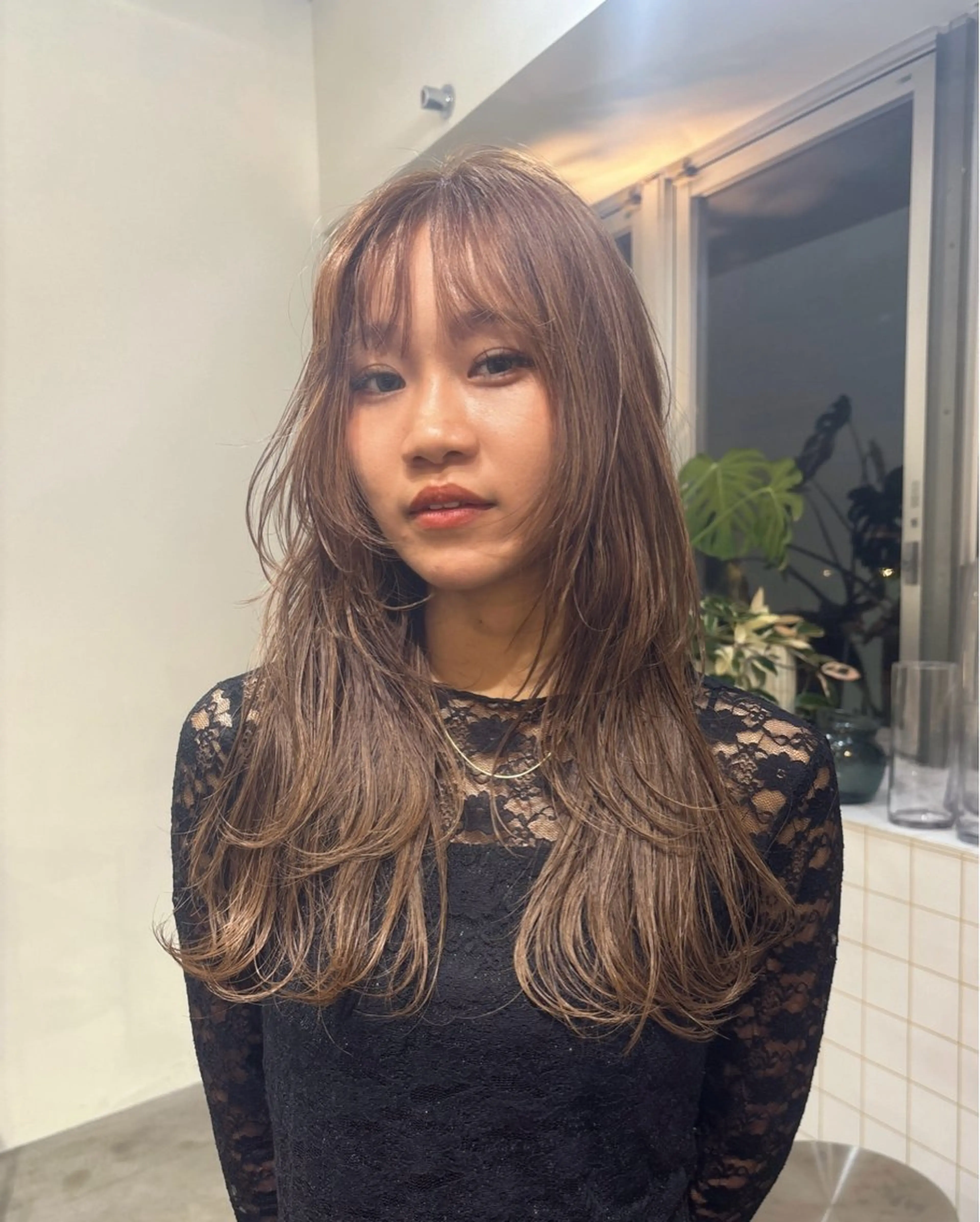 ロング ヘアカラー 暖色カラー モデル募集中MICOのヘアスタイル