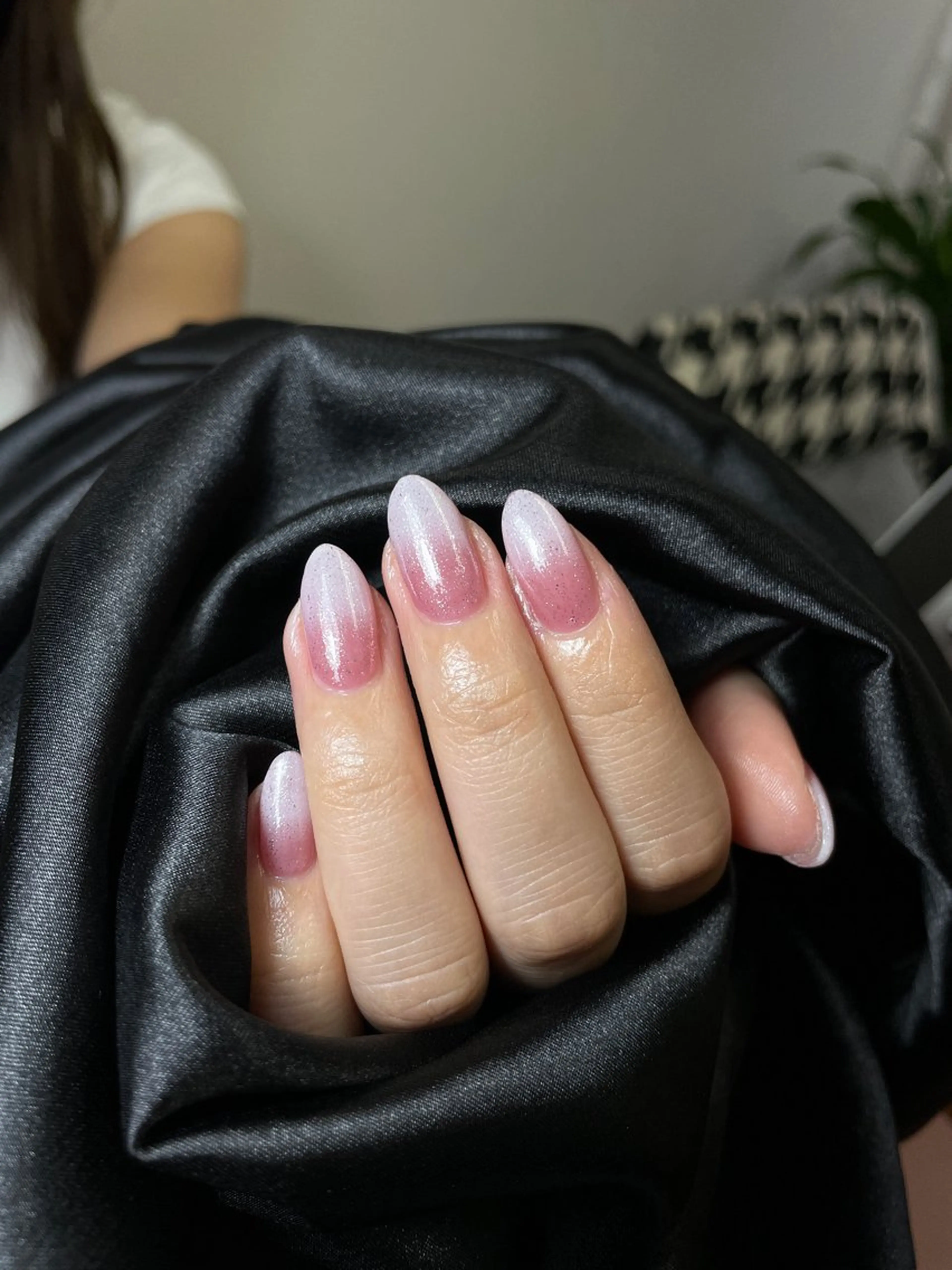 ネイル チークネイル 桜ネイル 長さ出し フットネイル ジェルネイル ハンドネイル 馬詰 にゅんのネイルデザイン