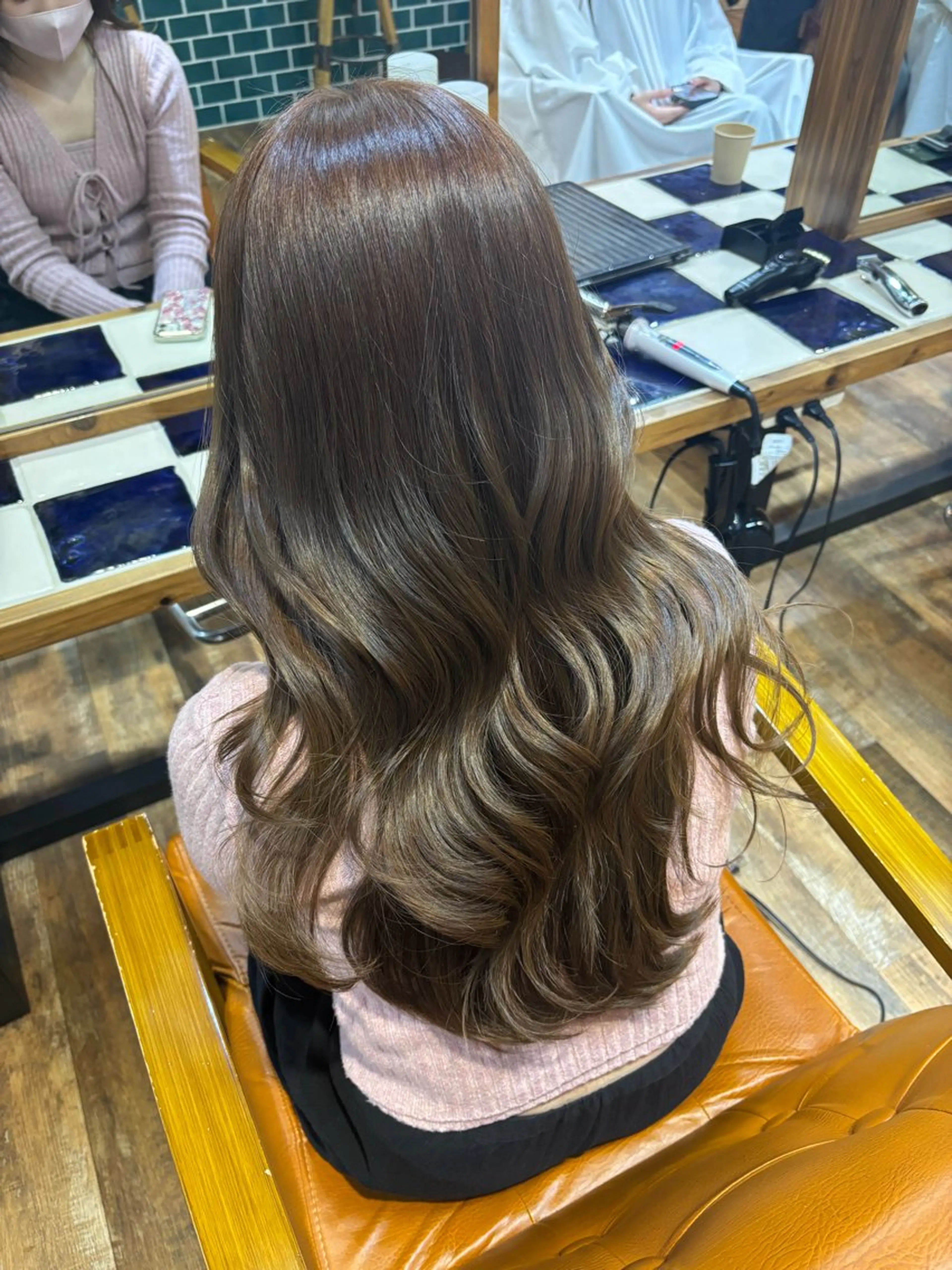 ロング ヘアカラー トリートメント ♥️ボブ/ブリーチ なしカラー/mahoのヘアスタイル