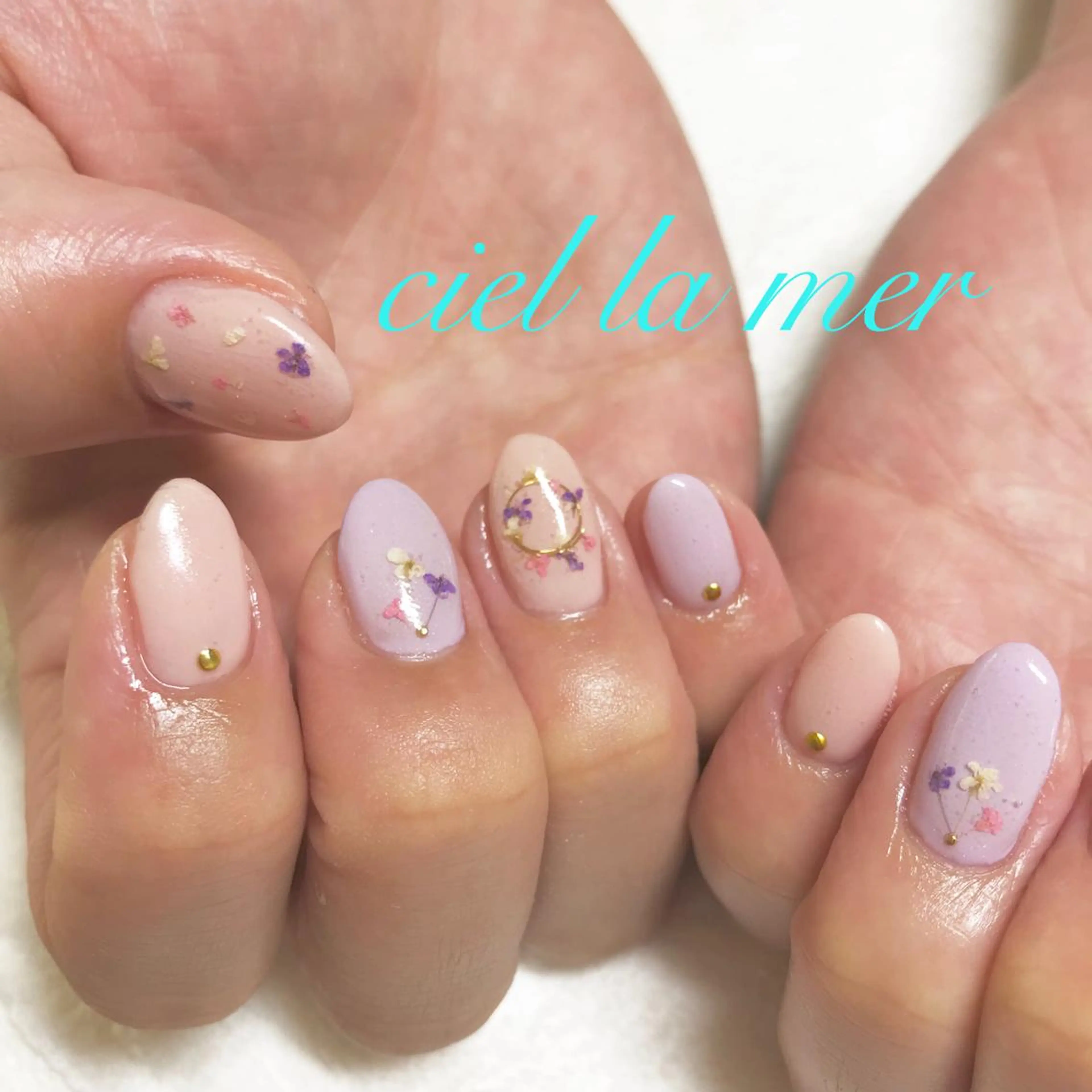 ネイル ハンドネイル フットネイル ciel la merのネイルデザイン