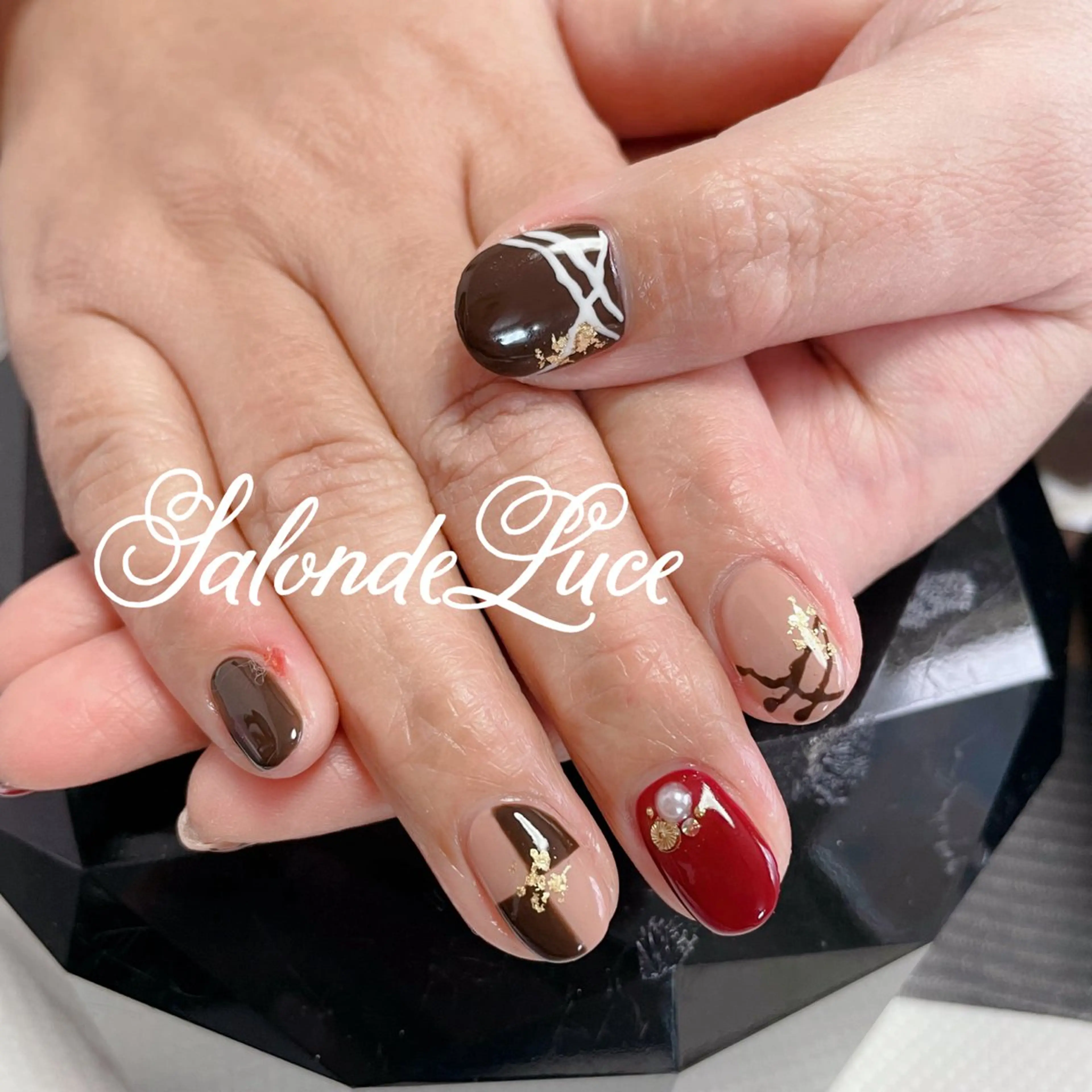ネイル バレンタイン Salon de Luceのネイルデザイン