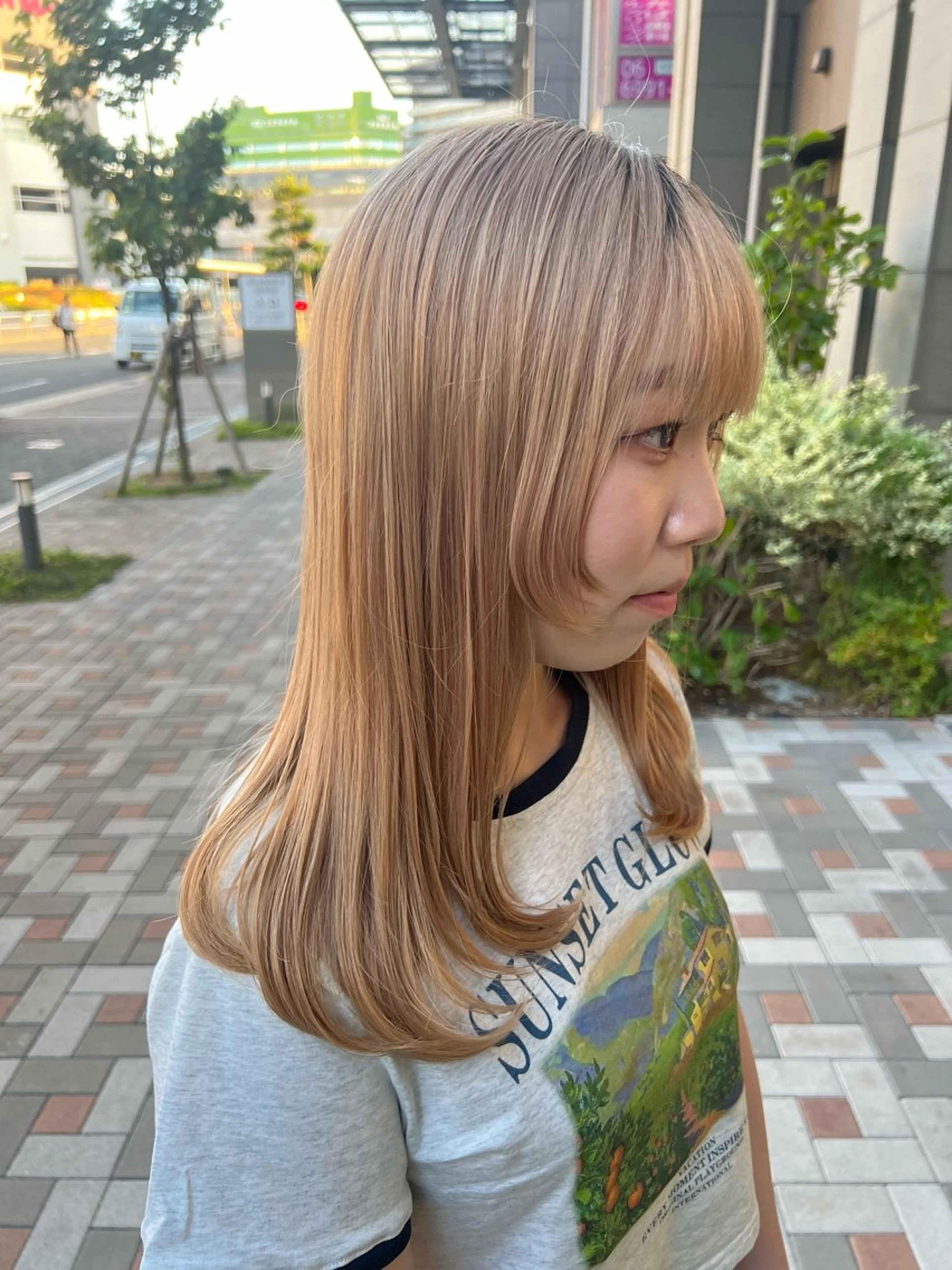 セミロング レイヤーカット 森本 翔大のヘアスタイル
