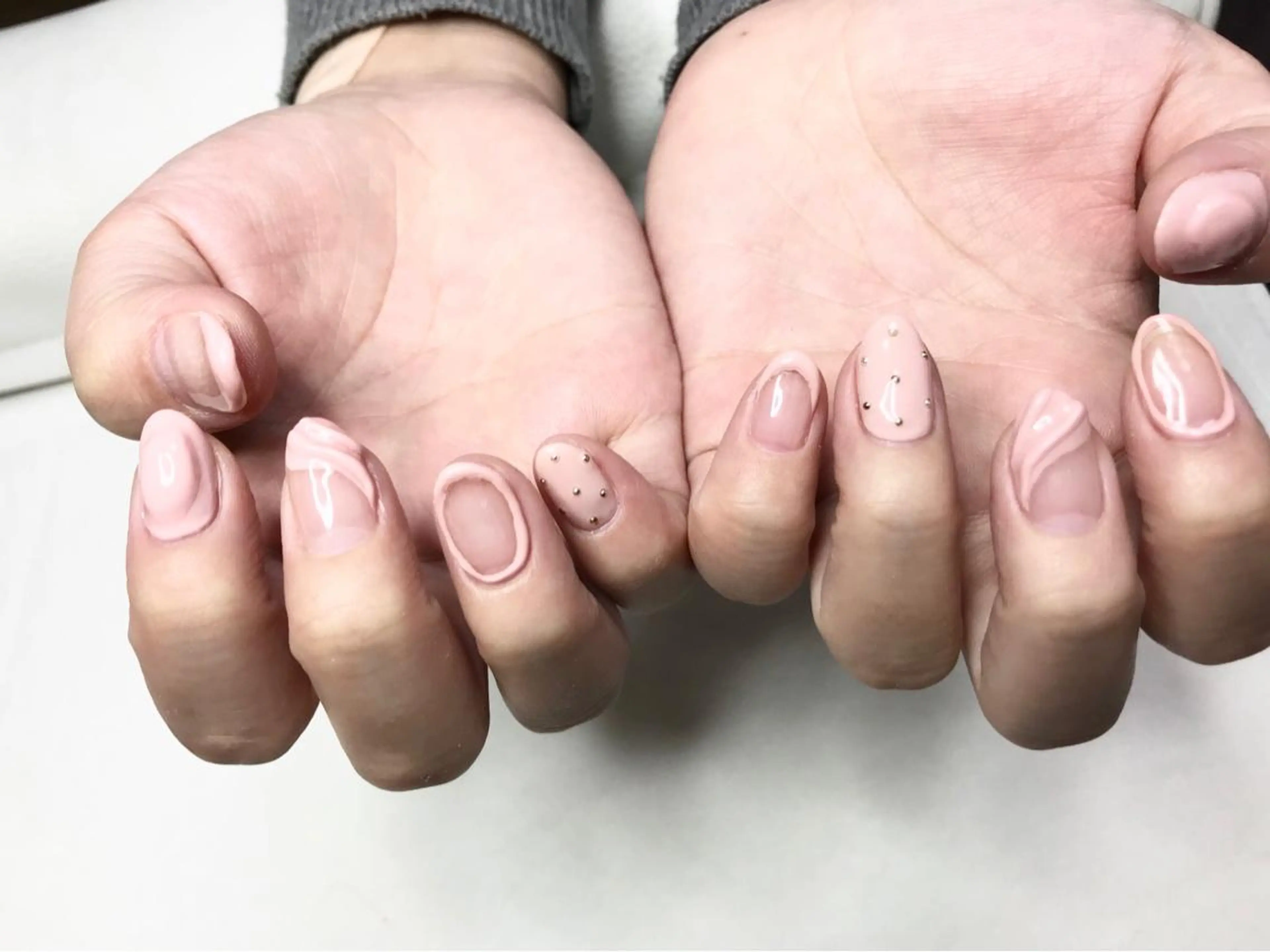 セミロング カラー パーマ ヘアアレンジ ネイル マツエク・マツパ Sunny side nailのネイルデザイン