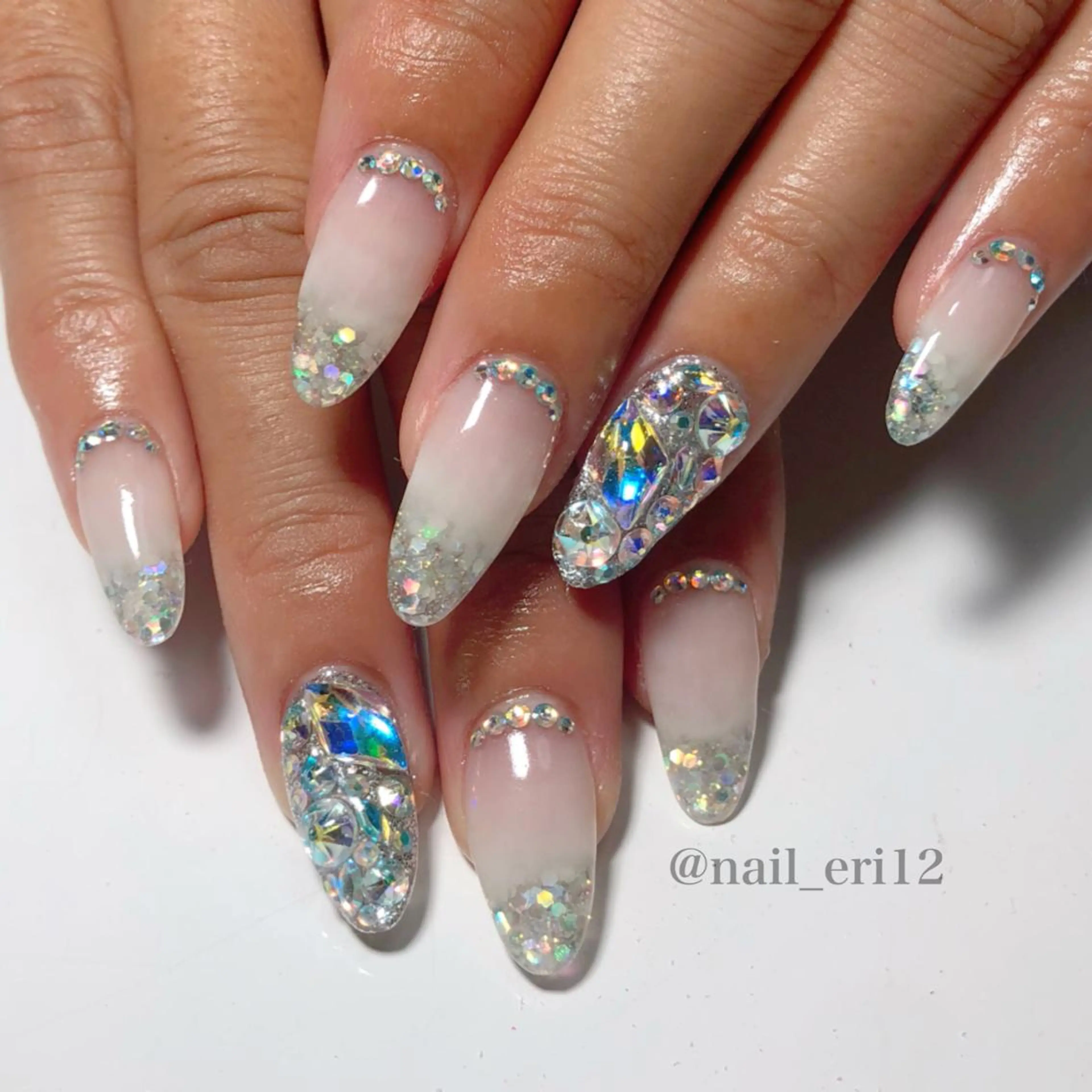 セミロング ネイル nail salon &e eriのネイルデザイン