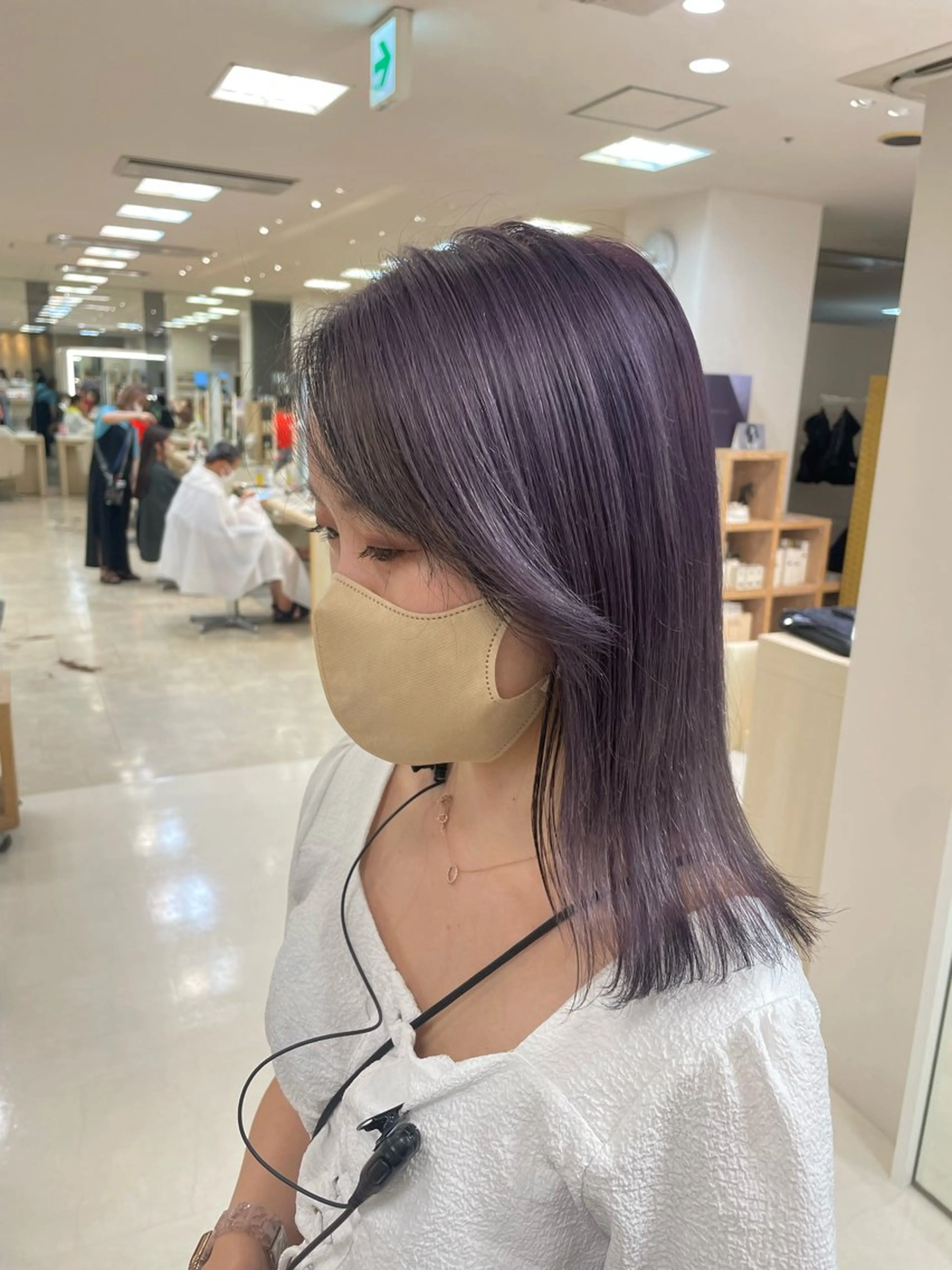 ミディアム カラー カット ヘアカラー ヘッドスパ ヘアセット 暖色レイヤー 🥀REIRIのヘアスタイル