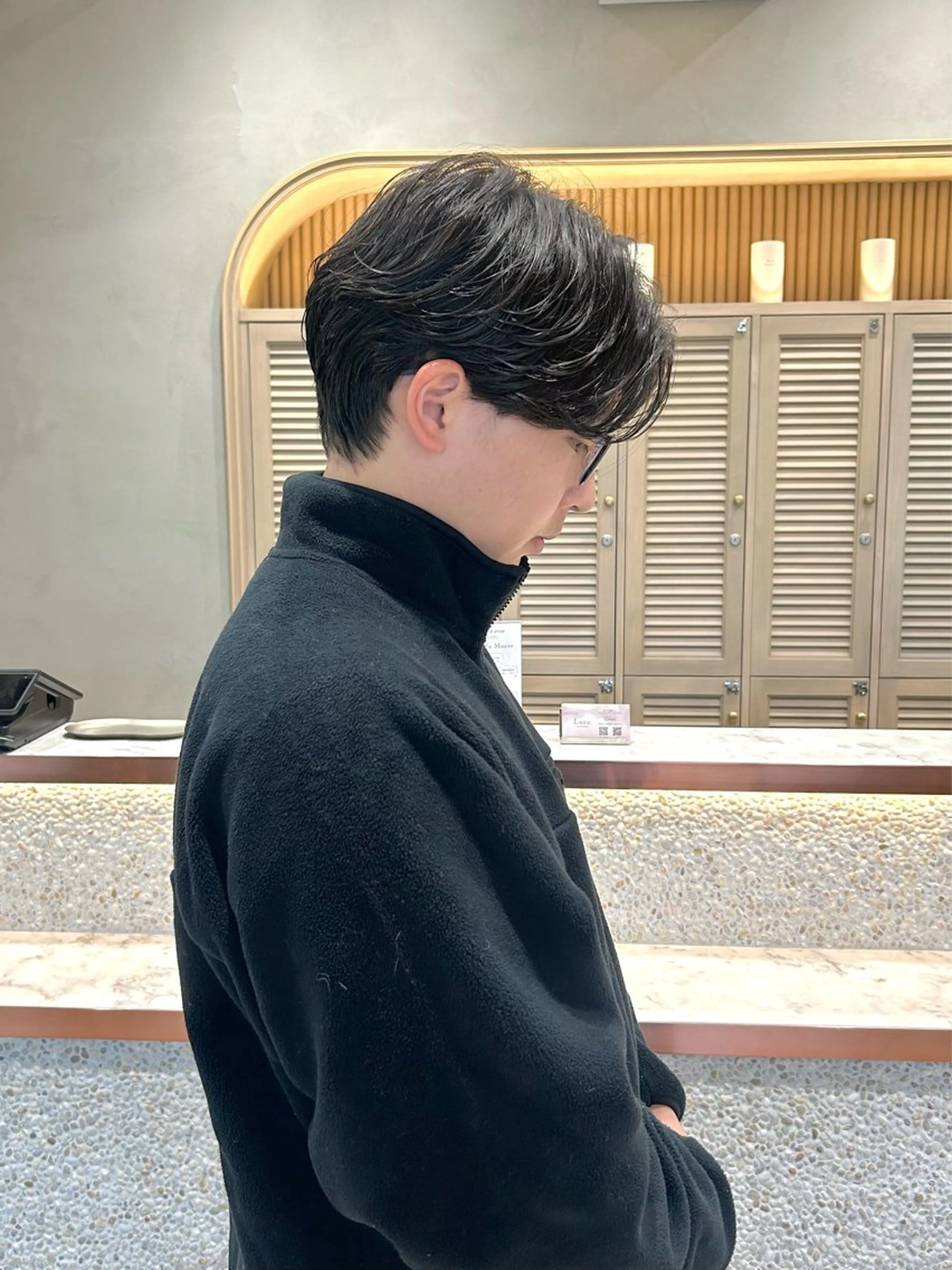 パーマ メンズ カット パーマ Luce横浜店所属・yuu 🪴 透明感 カラー/メンズパーマのヘアスタイル