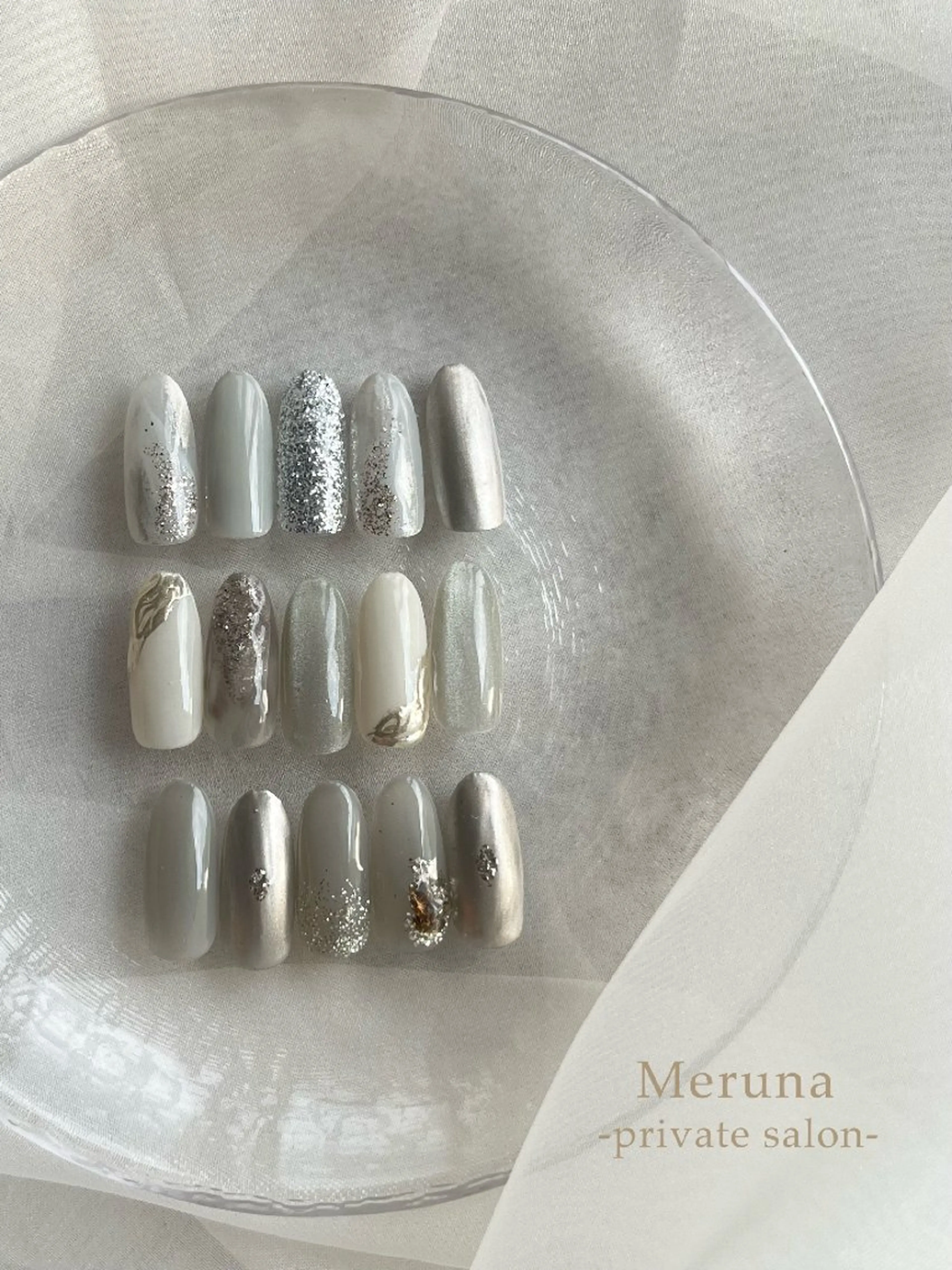 ネイル ニュアンスネイル ハンドネイル Meruna .ﾒﾙｰﾅ.のネイルデザイン
