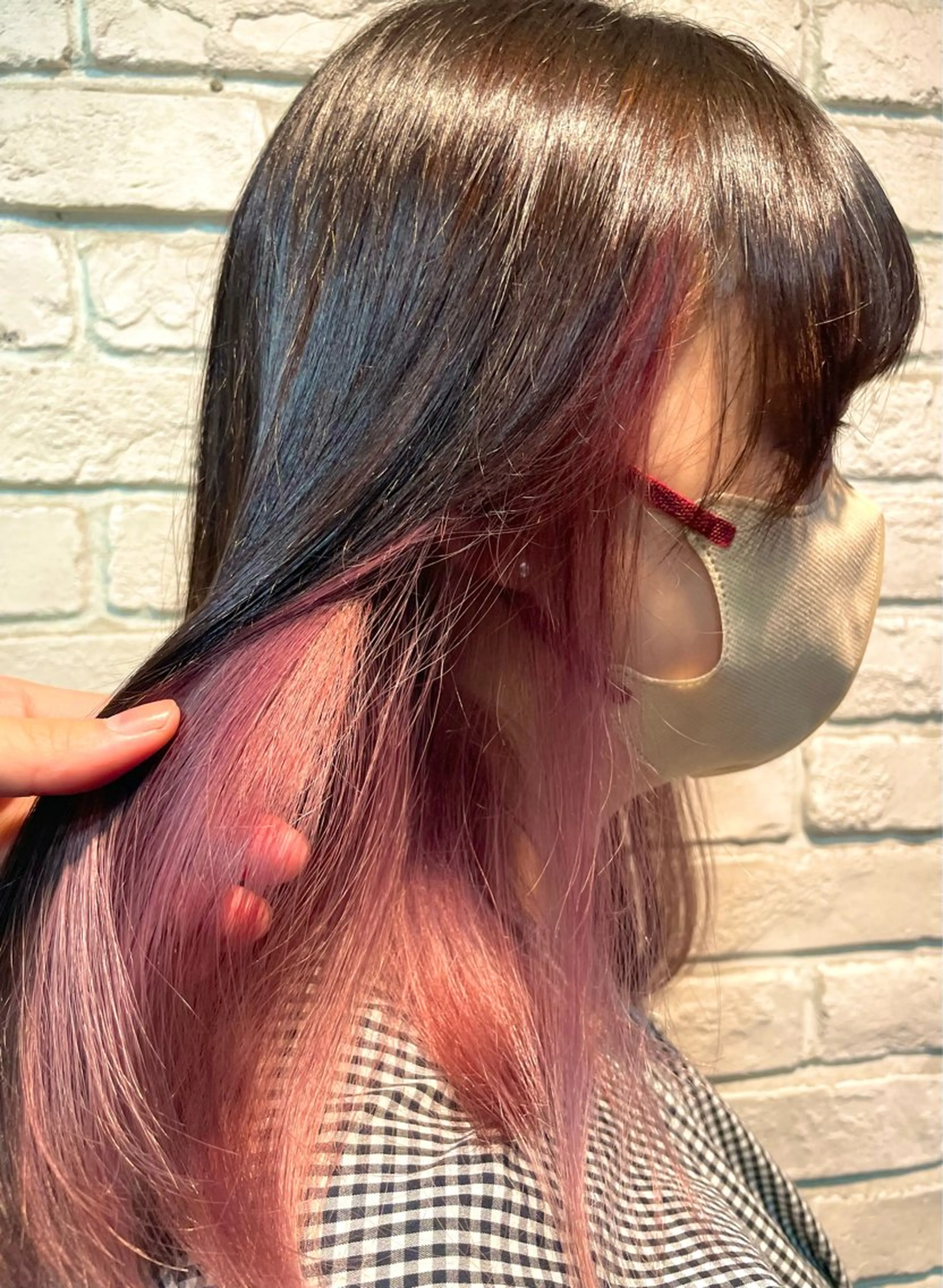 セミロング カラー ヘアカラー ヘアメ☯️派手髪 ☯️ルカのヘアスタイル
