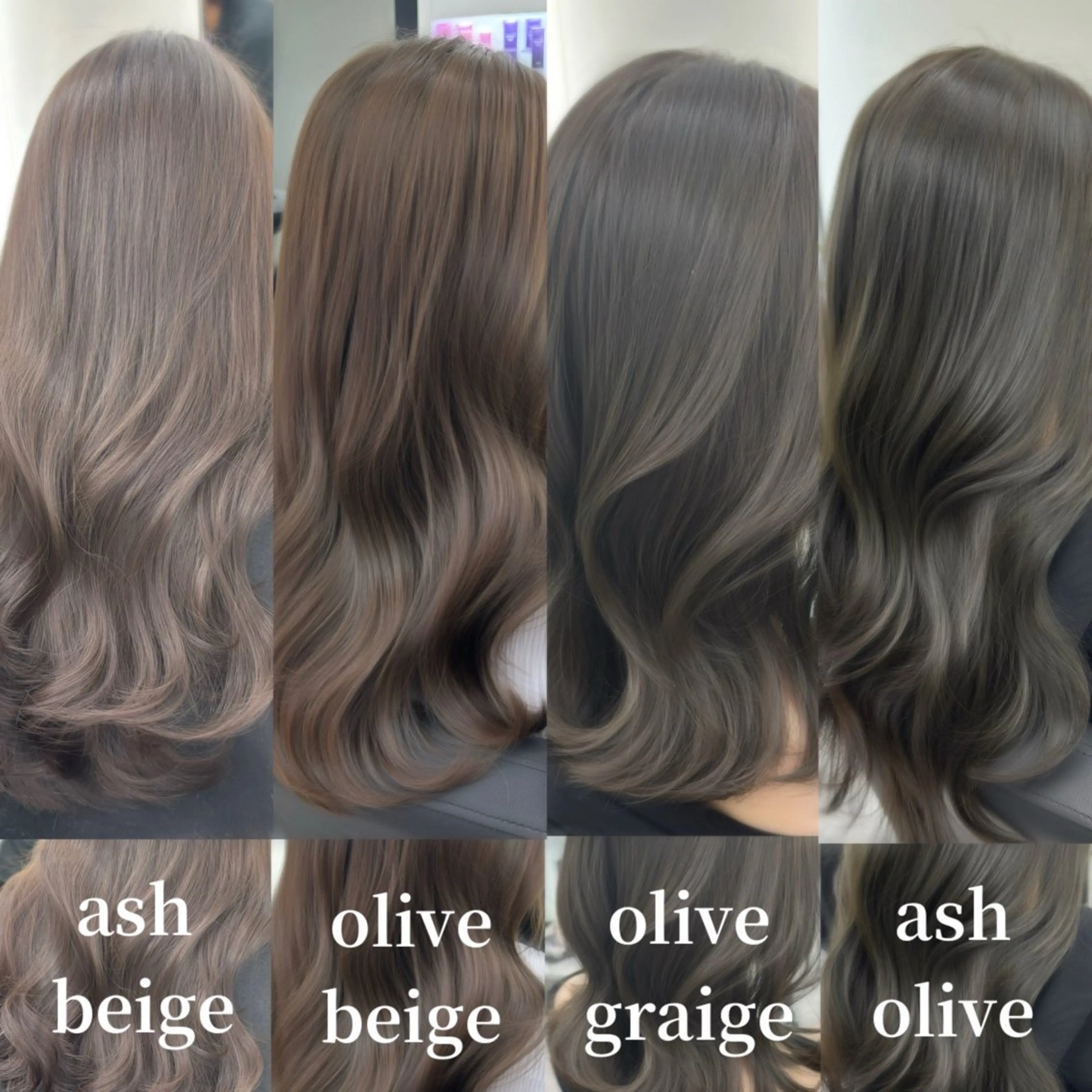 ロング カラー ヘアカラー トリートメント ブリーチなしレイヤー 髪質改善/韓国ヘアのヘアスタイル