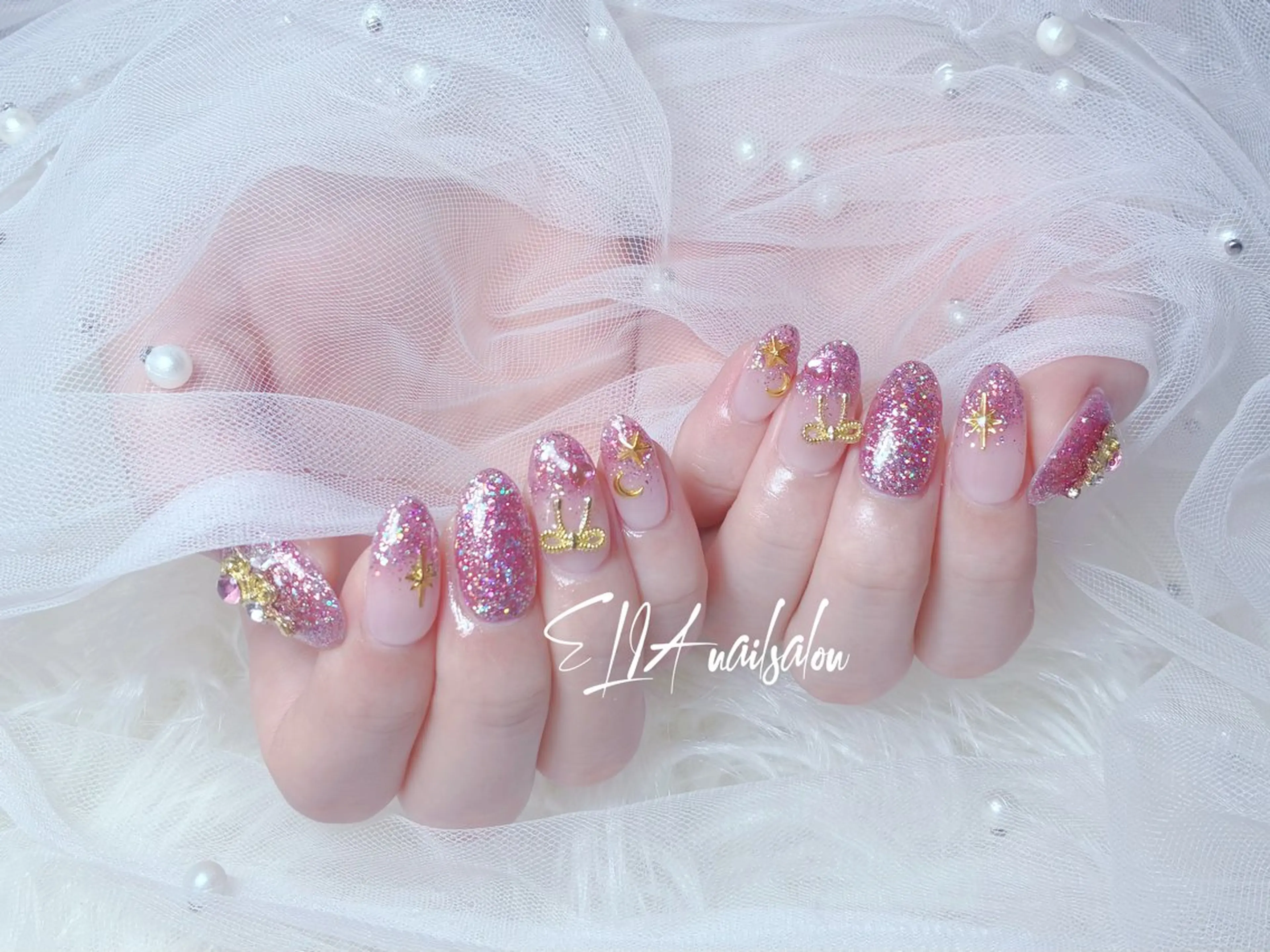 ミディアム ハンドネイル ELIA【エリア】 nailsalonのネイルデザイン