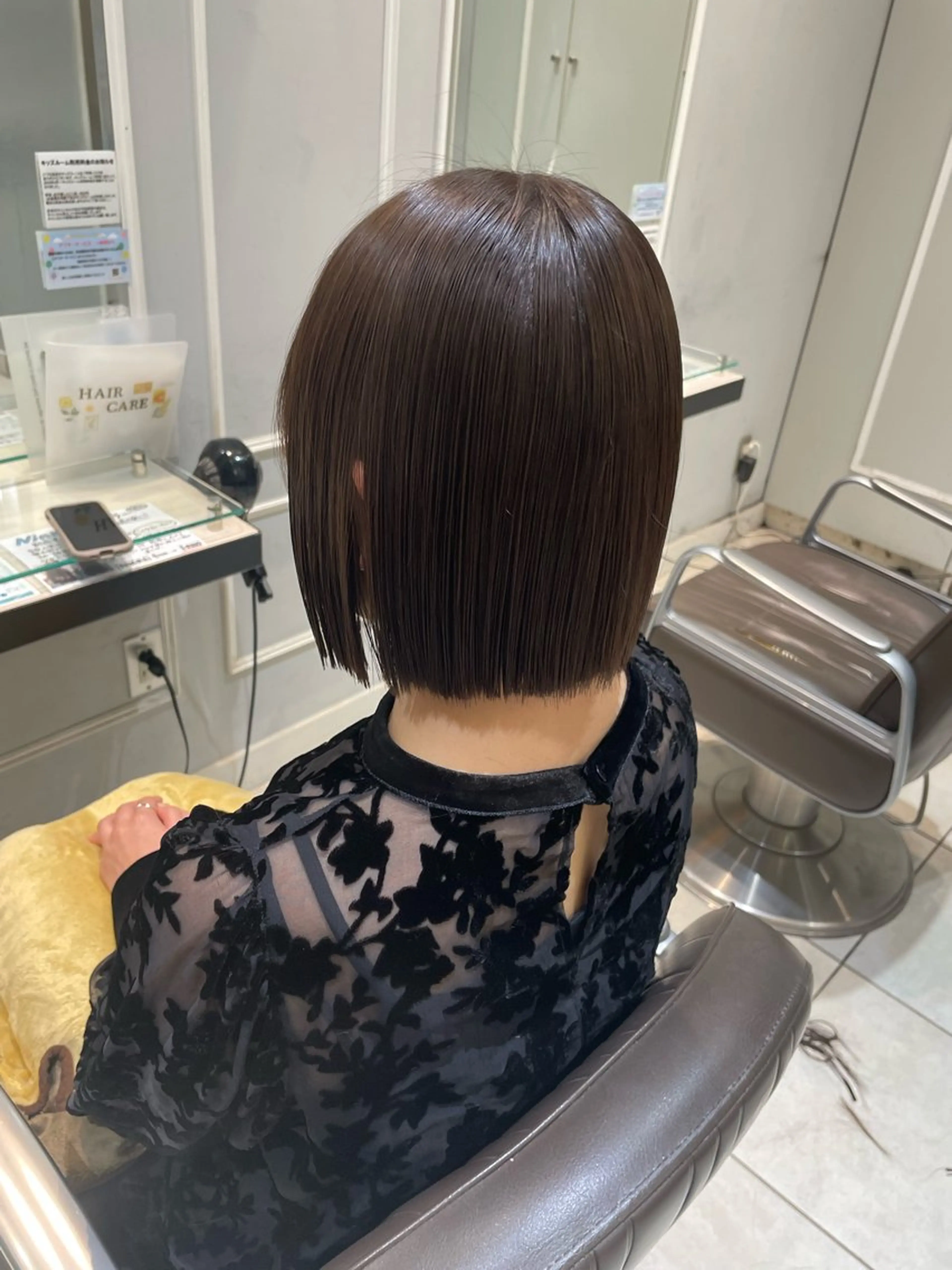 ショート カット ヘアカラー トリートメント 🩶赤み消しカラー 🐈‍⬛荻野美思🐾のヘアスタイル