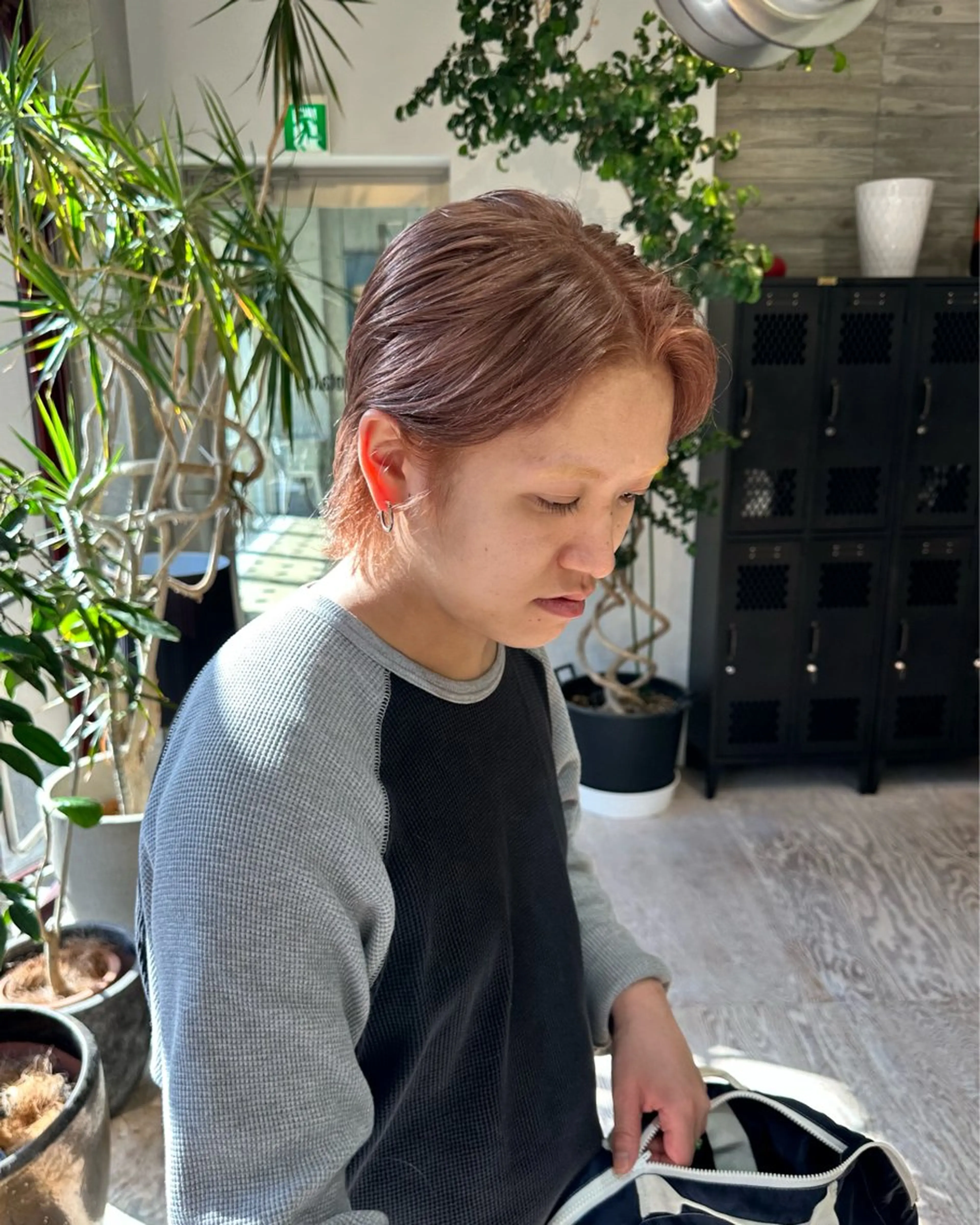 メンズ カット 抜きっぱなしブロンド ササキカズマのヘアスタイル