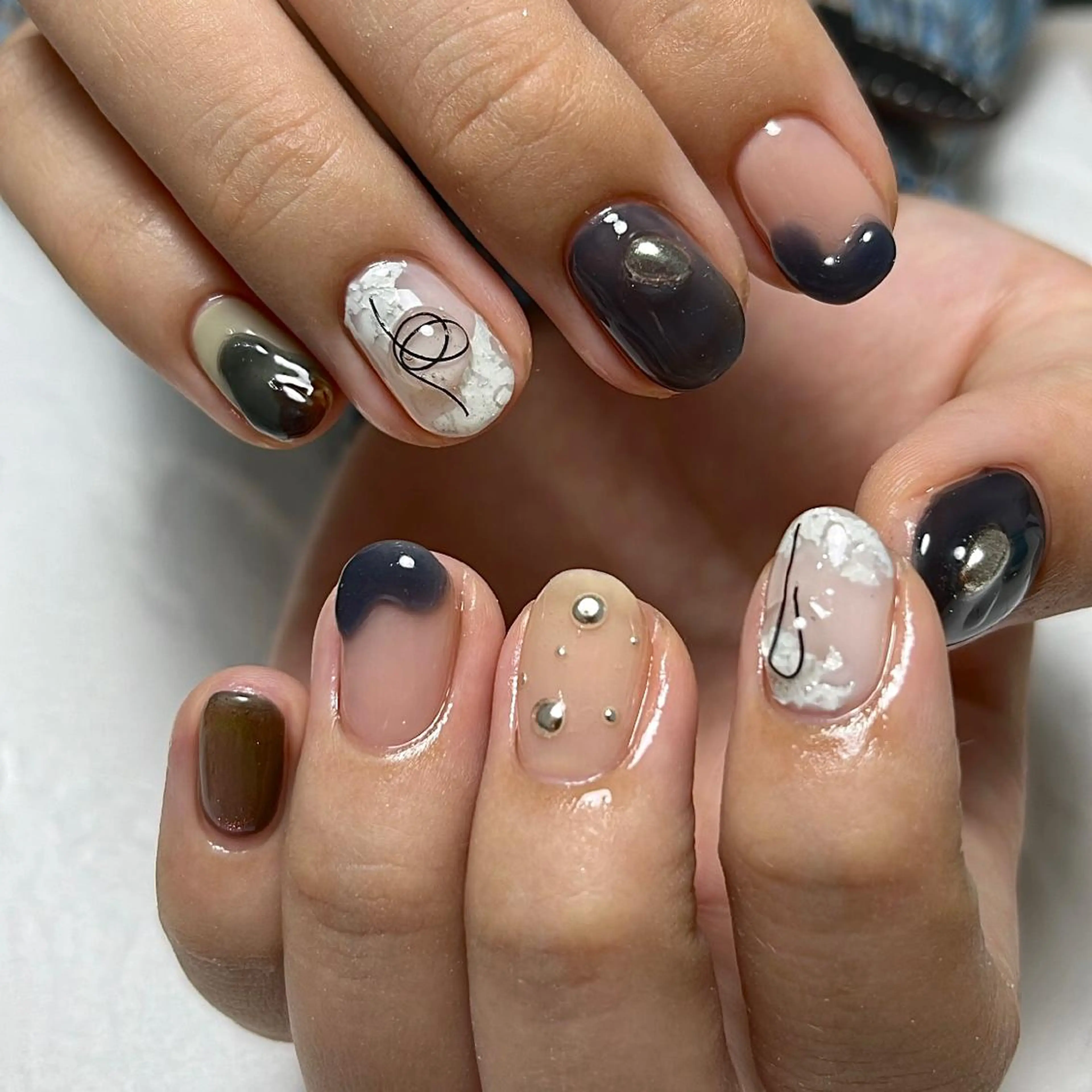 ネイル 持ち込み ハンドネイル nail salon O (en)所属・vegh. nail／阿波座のネイルデザイン