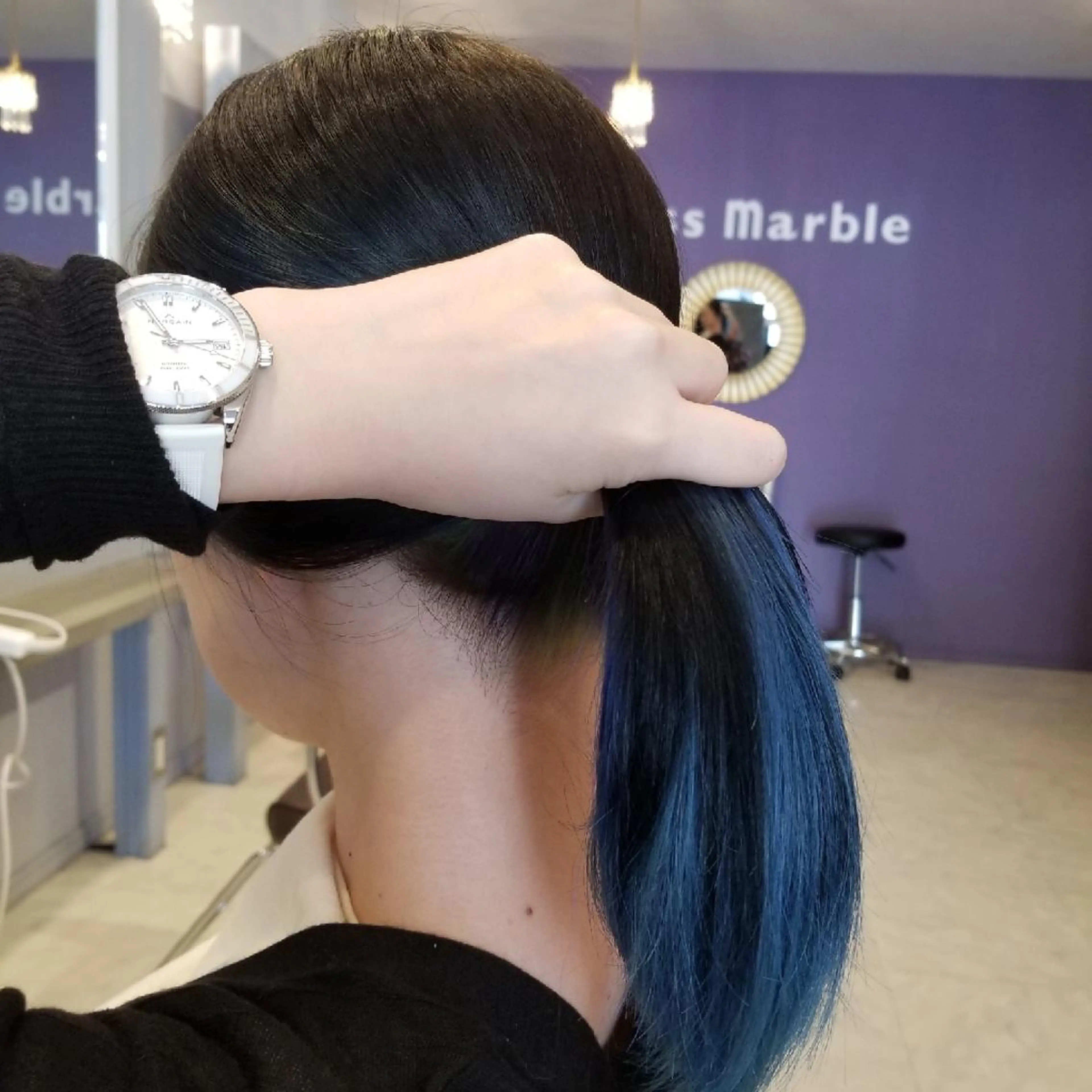 インナーカラー+カットの写真