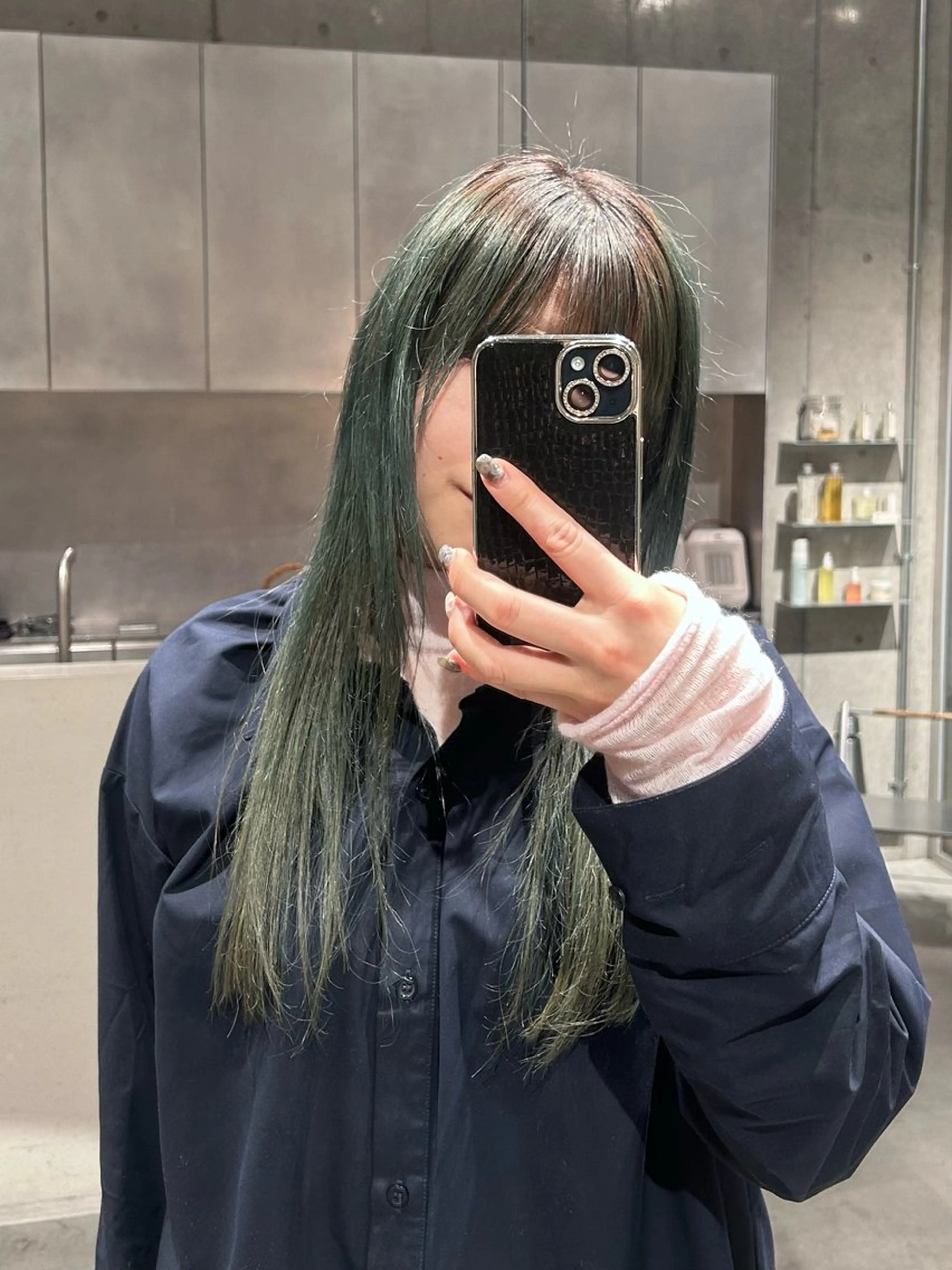 ロング カラー ブリーチ ヘアカラー uusi所属・Serena 清澄白河のヘアスタイル