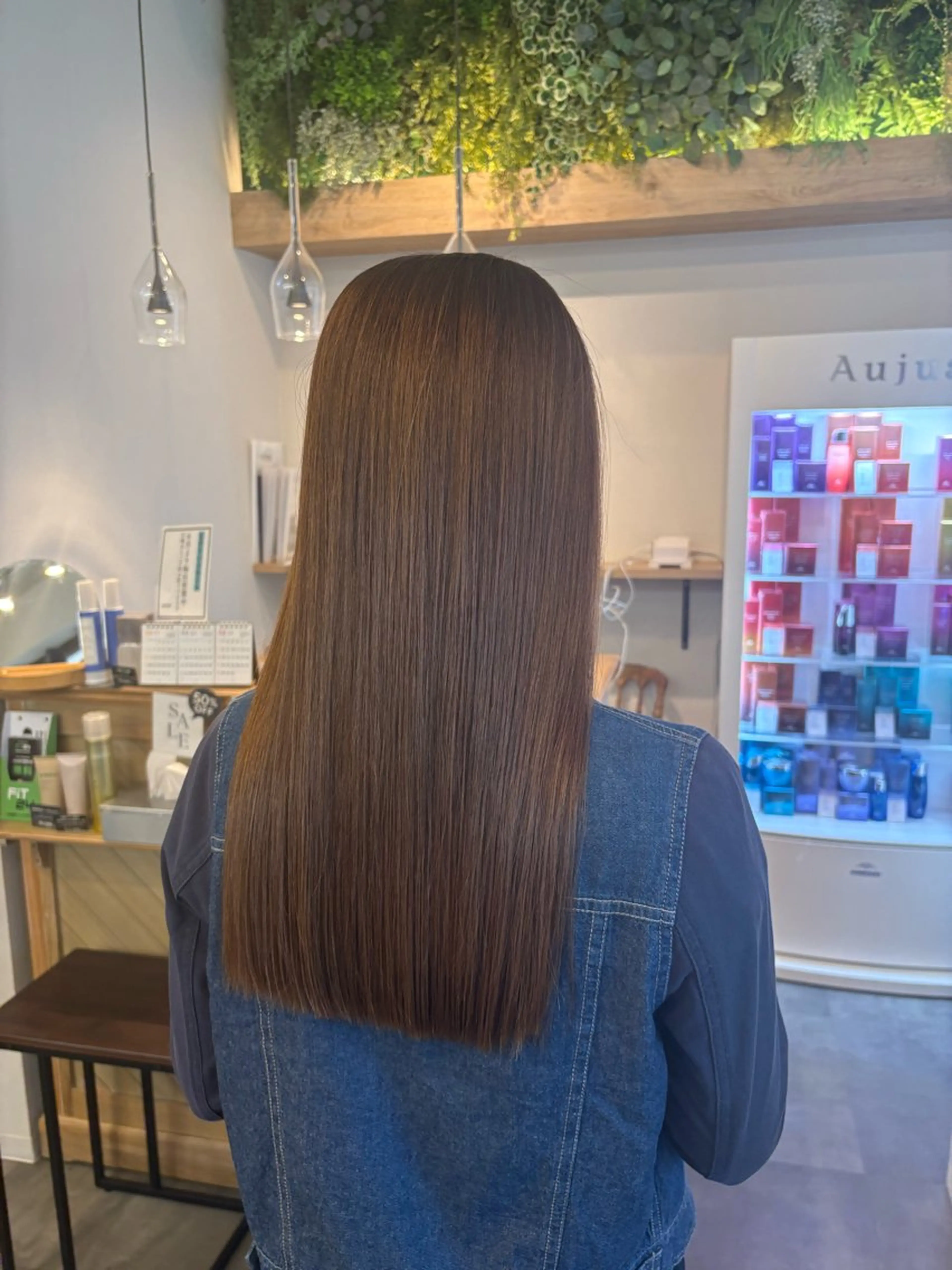 ロング カット 縮毛矯正 トリートメント カノエ博多ミスト /モデル募集_松坂のヘアスタイル